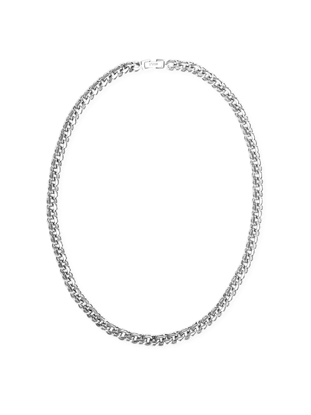 bishmark necklace 925 silver plated steel