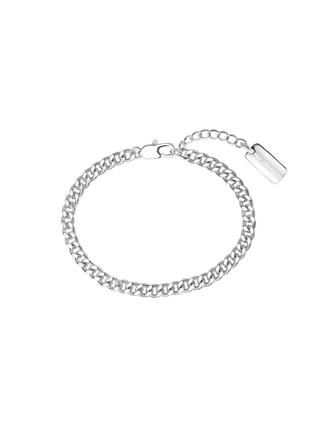 curb chain bracelet 925 sterling silver plated brass