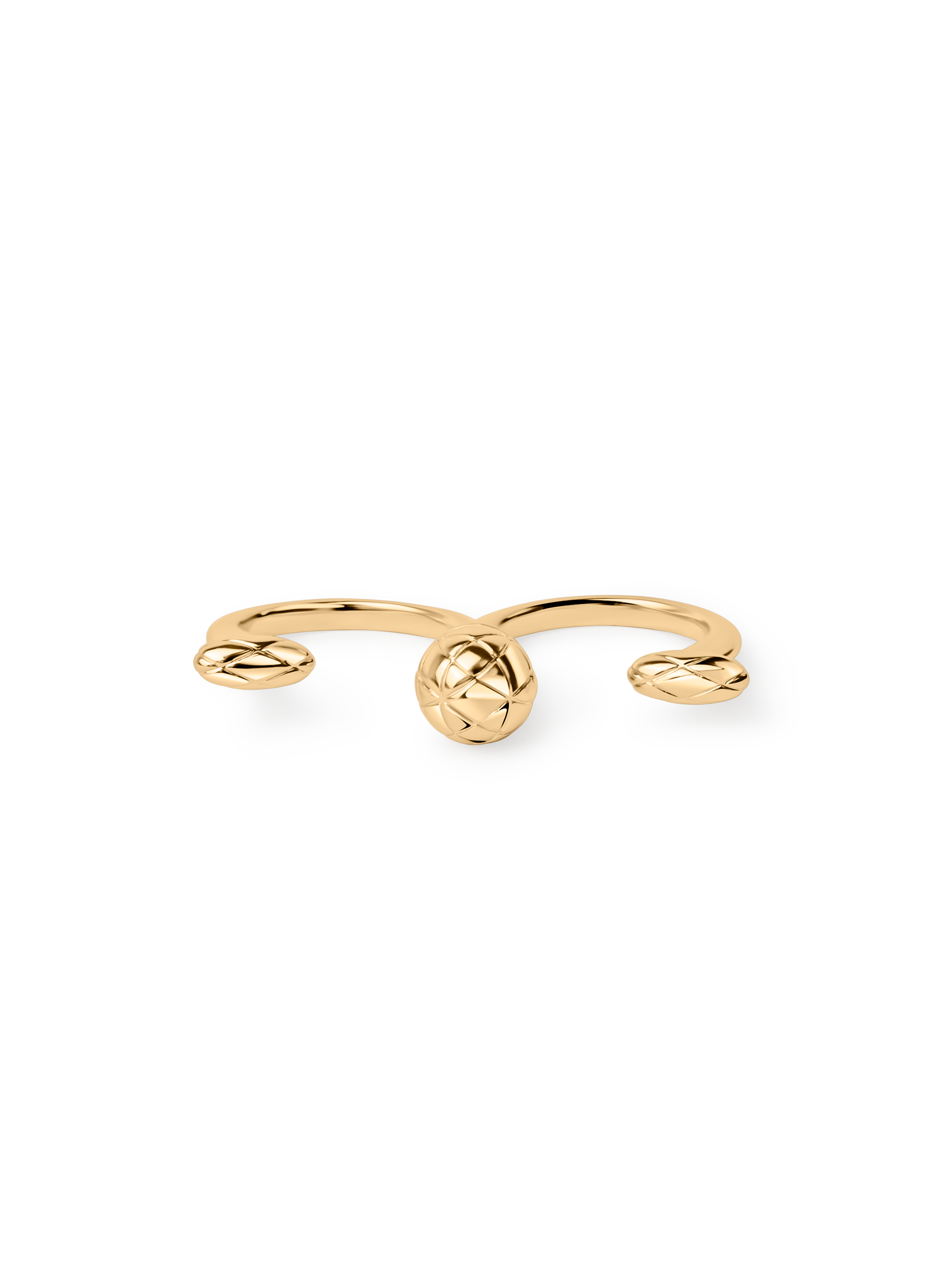 Double Ring by Janni Delér 18k gold plated brass