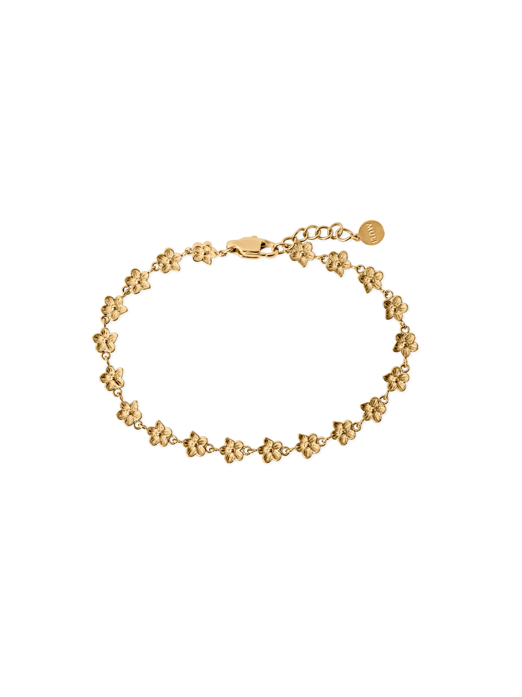 flower bracelet Waterproof 18k gold PVD plated steel