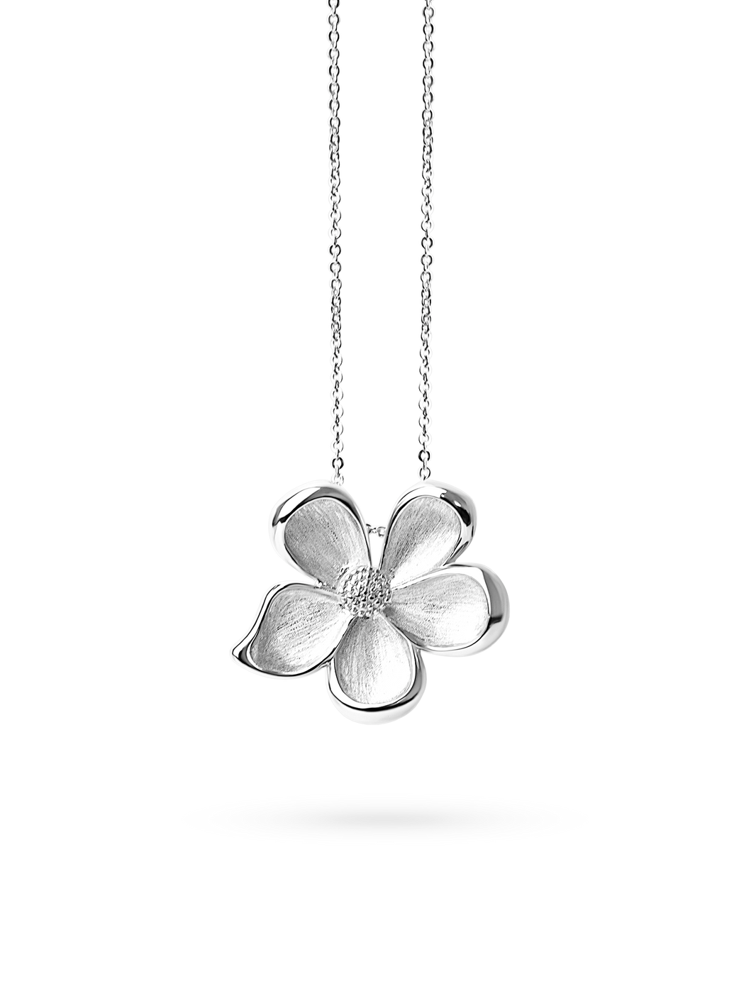 Maxi Flower Necklace 925 silver plated brass
