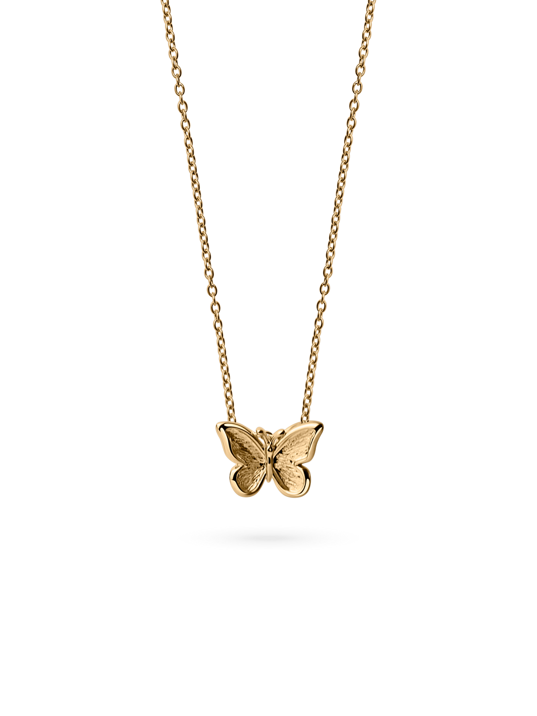 midi butterfly necklace waterproof 18k gold PVD plating