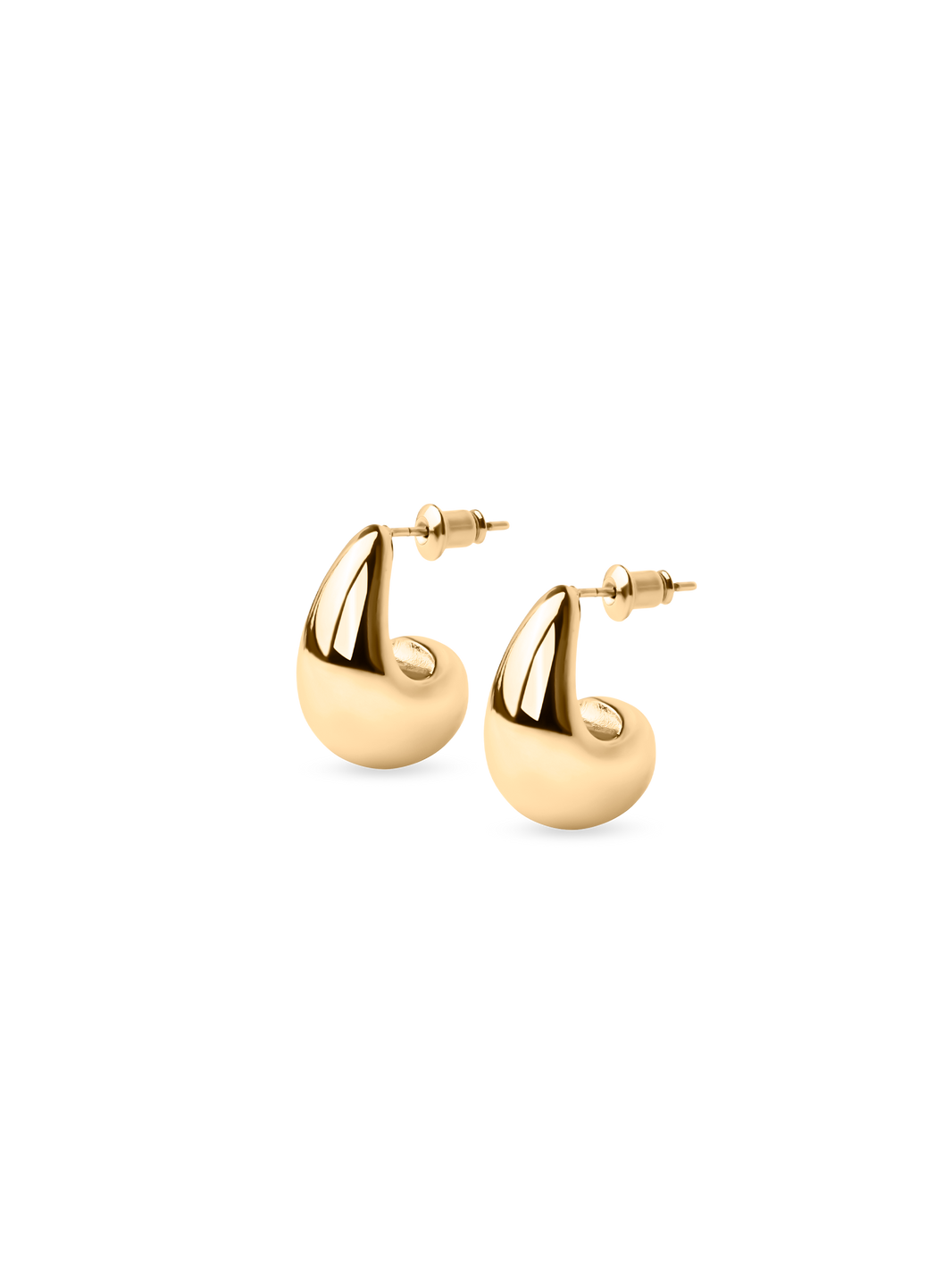 Midi Drop Earrings 18k gold plated brass