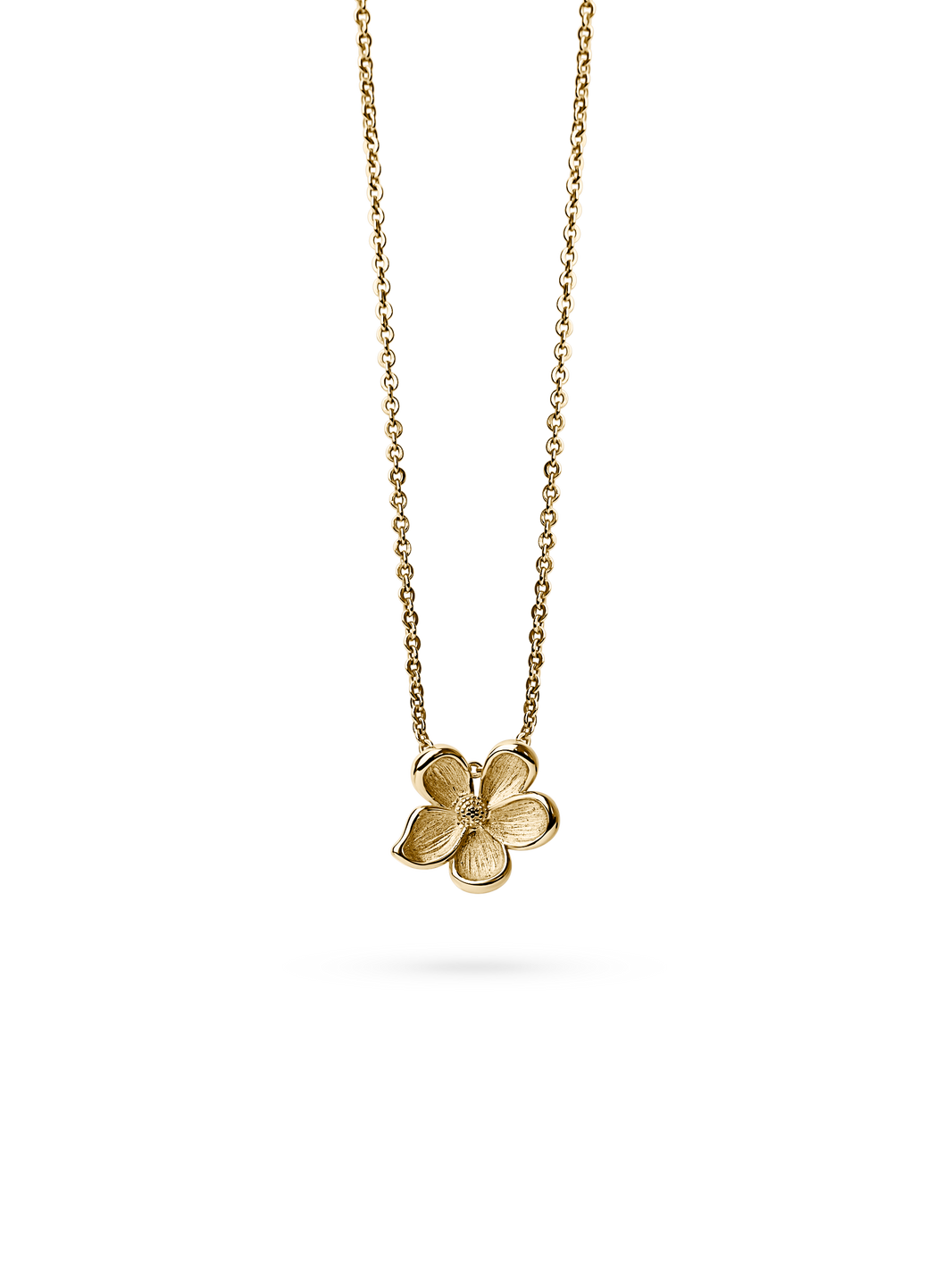 Midi Flower Necklace 18k gold plated brass