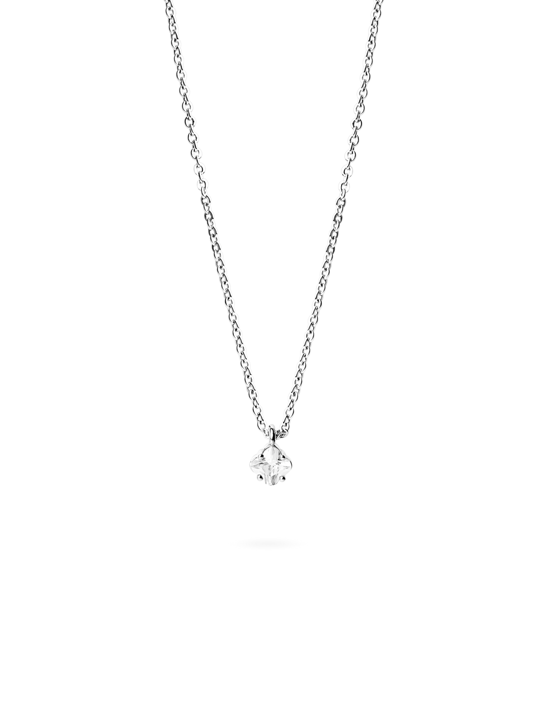 Quatrefoil Necklace Silver