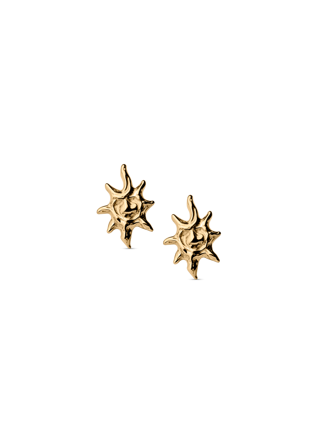 solar earring Waterproof 18K Gold PVD Plating