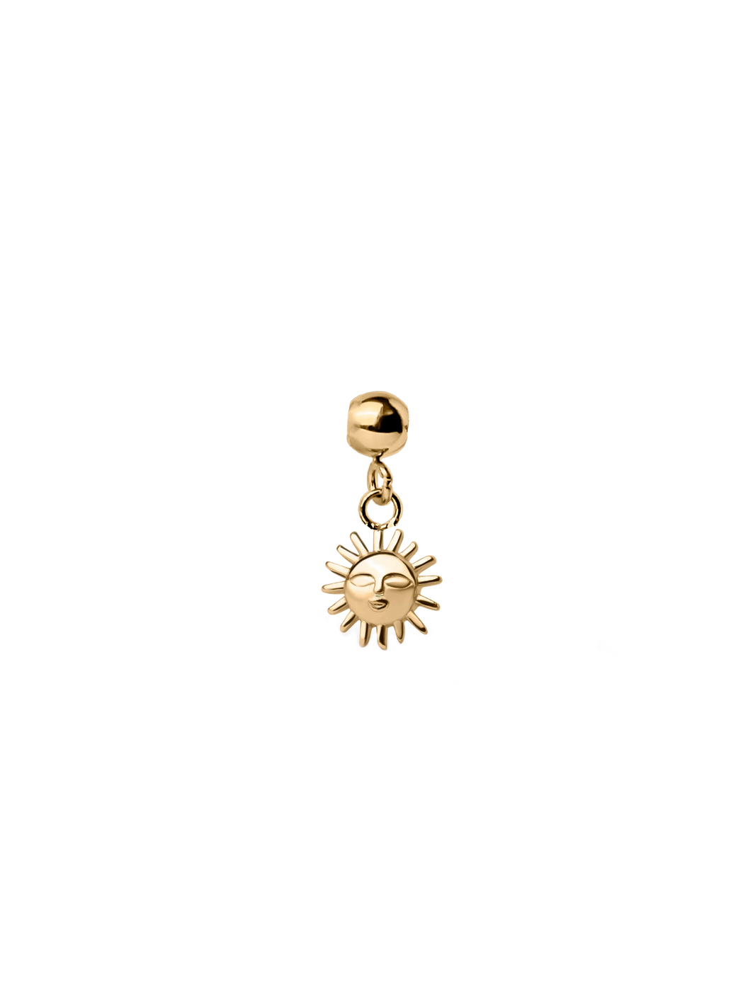 Sun Charm Waterproof 18K gold PVD plating