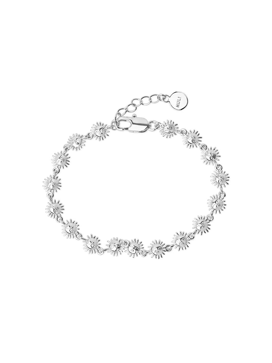 sun bracelet 925 silver plated brass