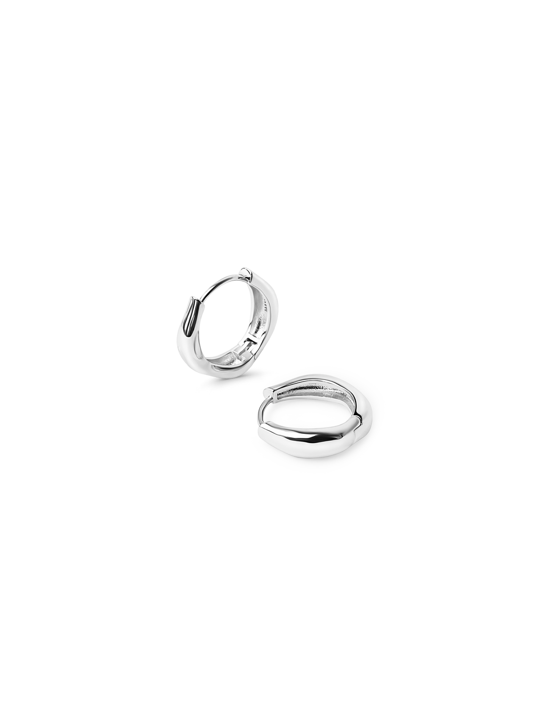 Wavy Hoops 925 silver plated brass