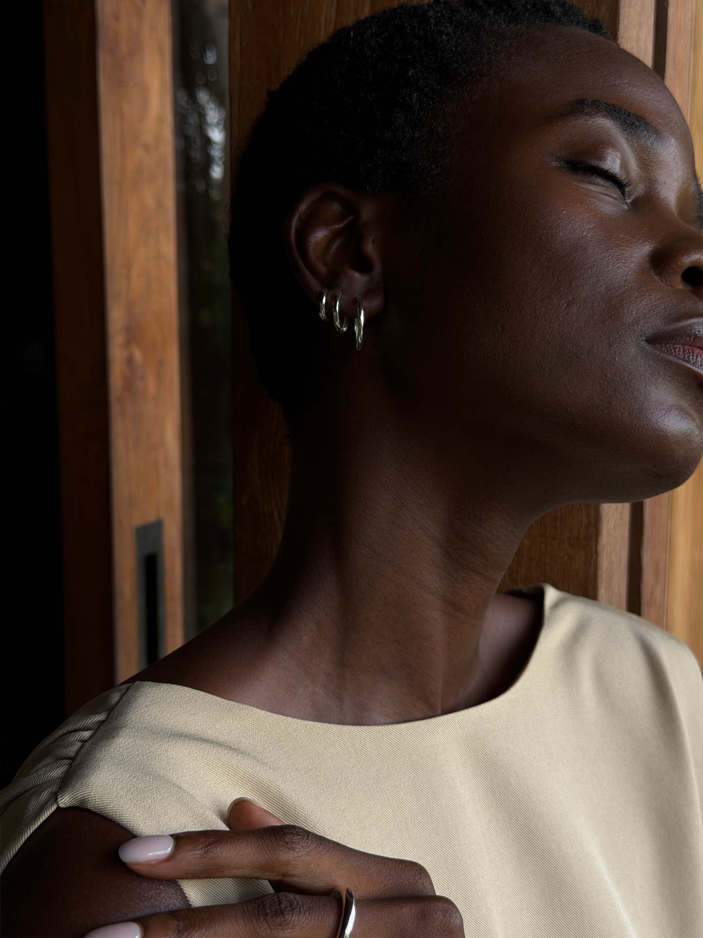 3 pack basic hoops 925 silver plated steel