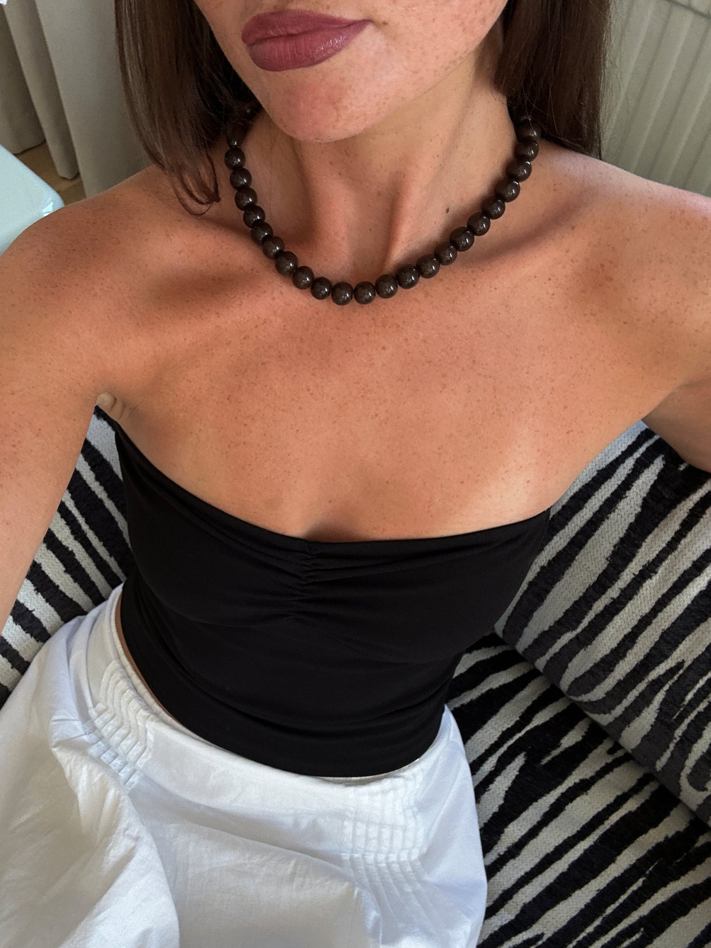 Cocoa Beaded Necklace