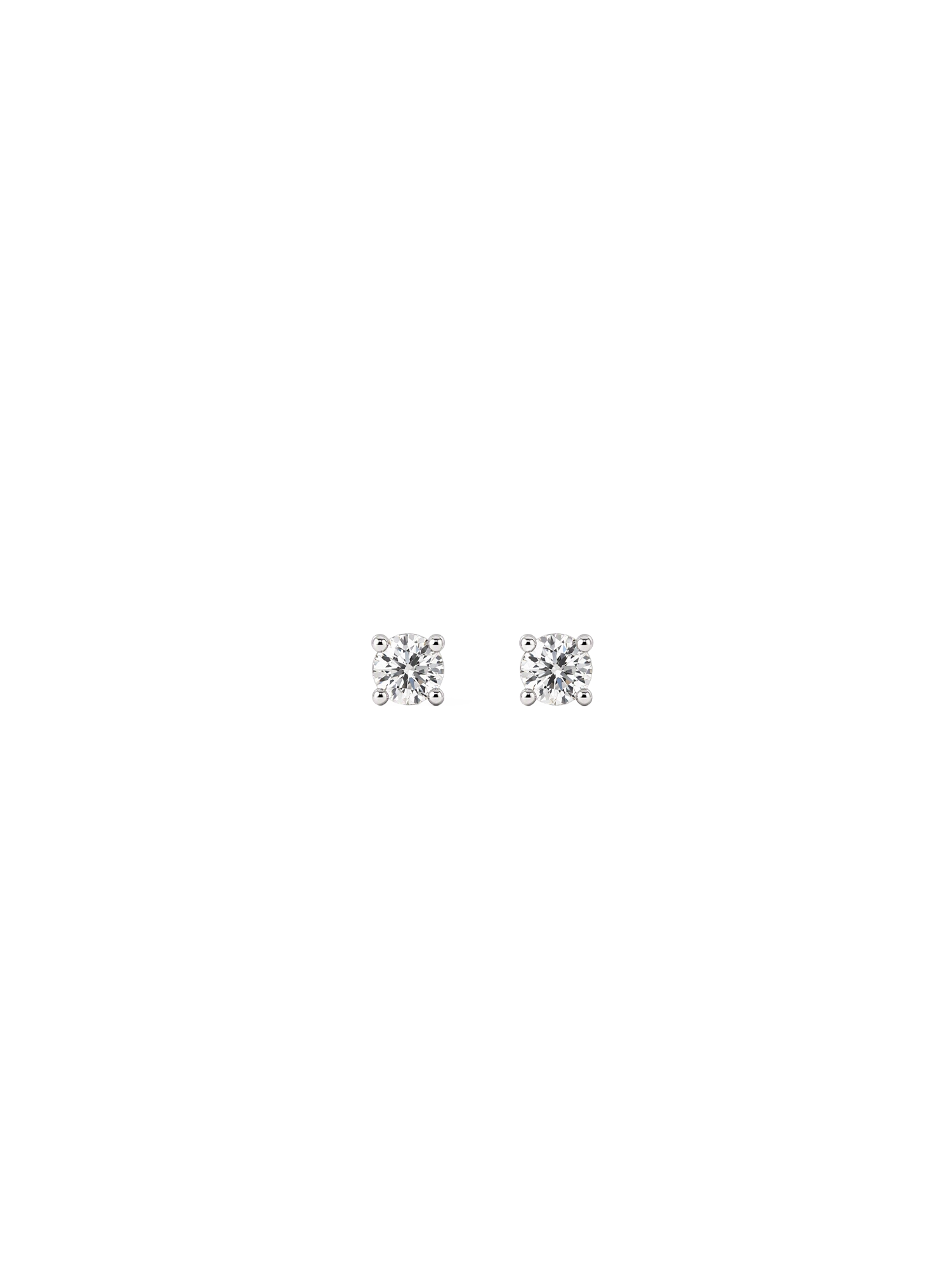 Cubic Studs Silver with small zirconia stone in 925 silver plated brass