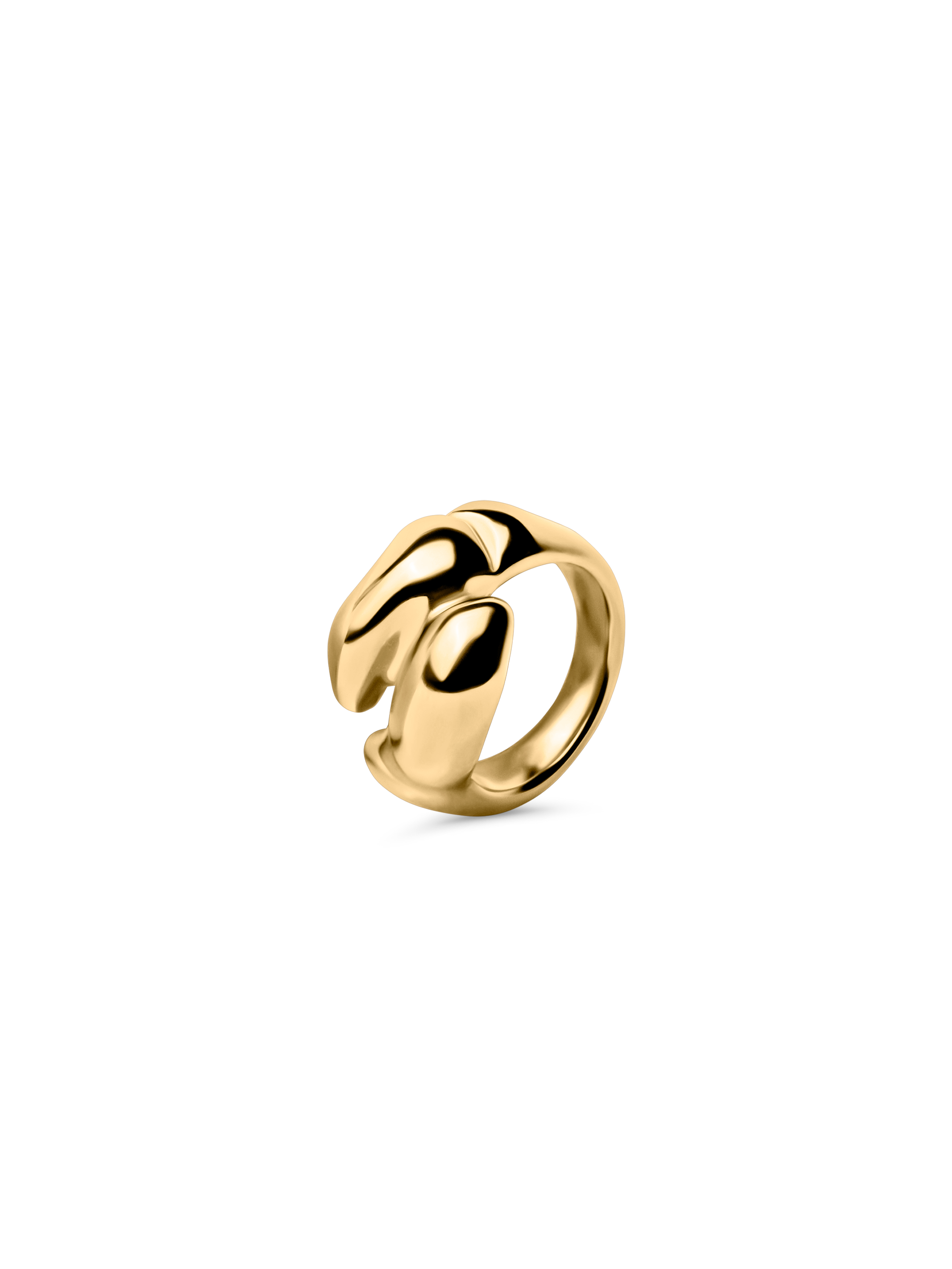 Dune Duo Ring waterproof 18k gold PVD plating