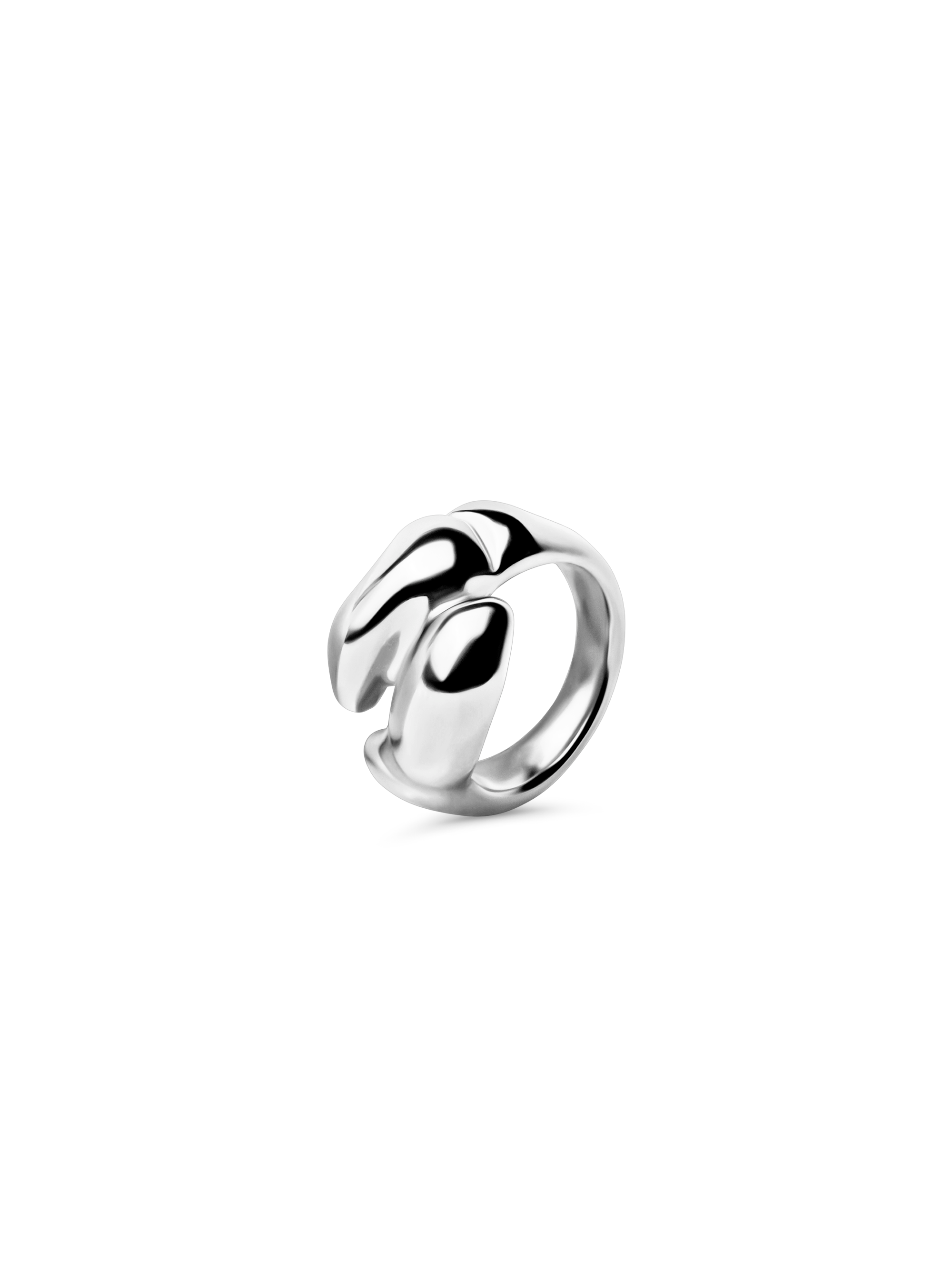Dune Duo Ring Silver 925 silver plated steel