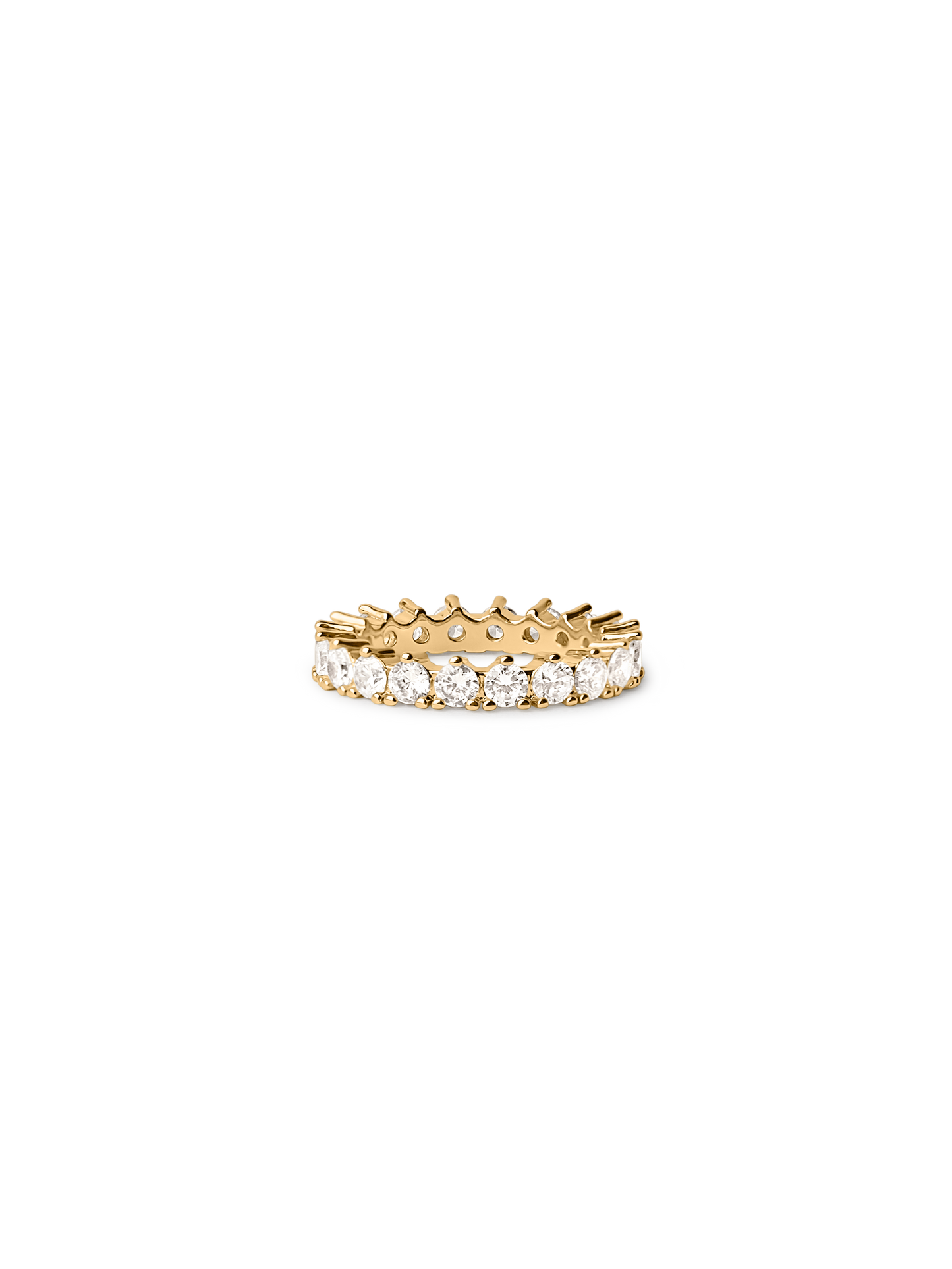 Ivy Diamond Ring by Felicia Wedin, 18k gold plated brass