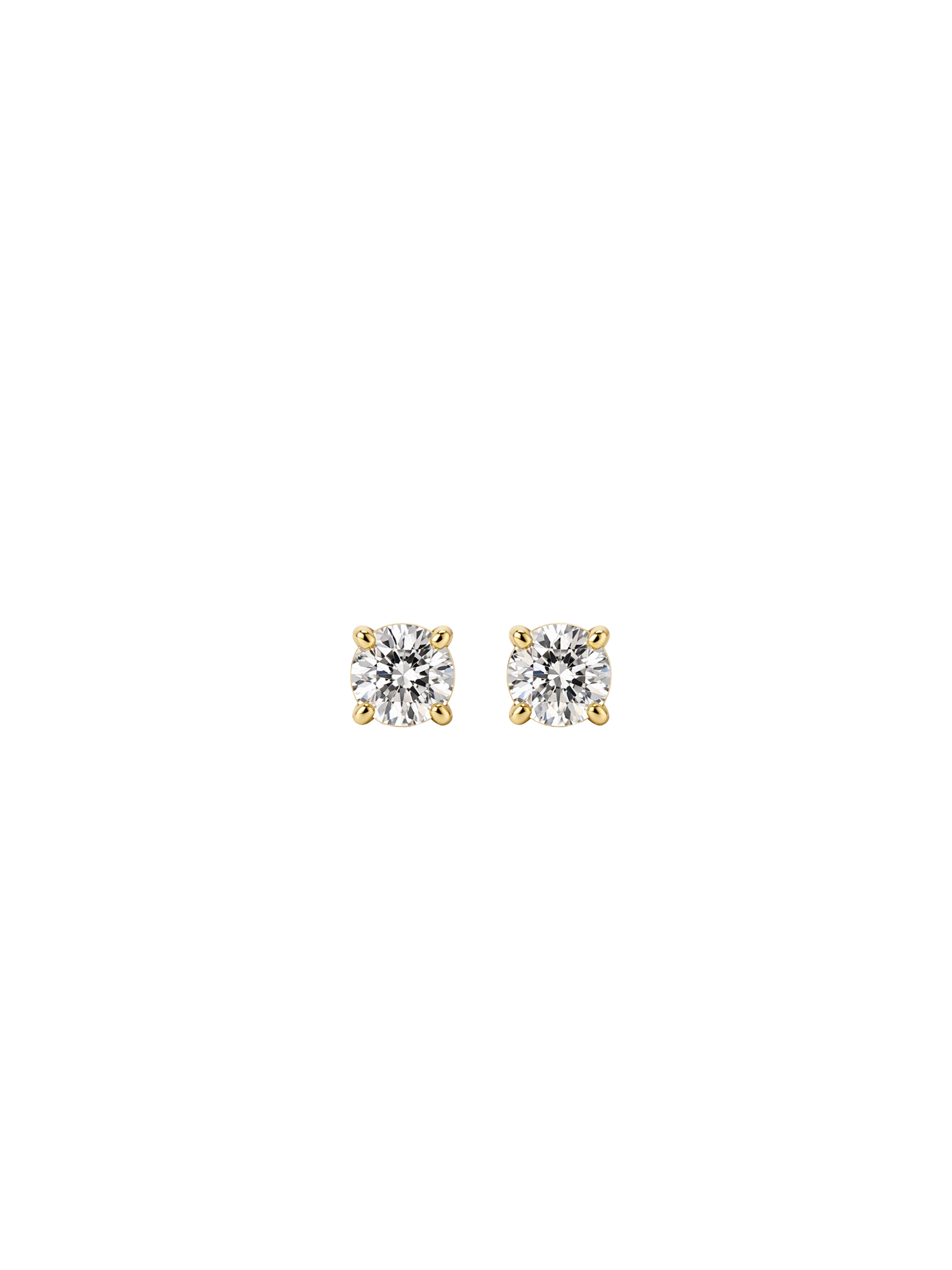 Ora Studs 5mm with zirconia stone in waterproof 18k gold PVD plated steel