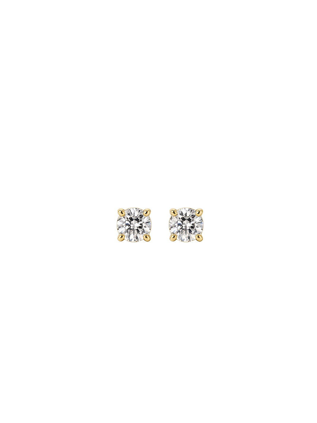 Ora Studs 5mm with zirconia stone in waterproof 18k gold PVD plated steel