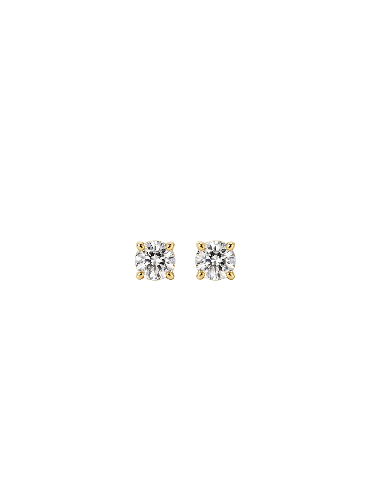 Ora Studs 5mm with zirconia stone in waterproof 18k gold PVD plated steel