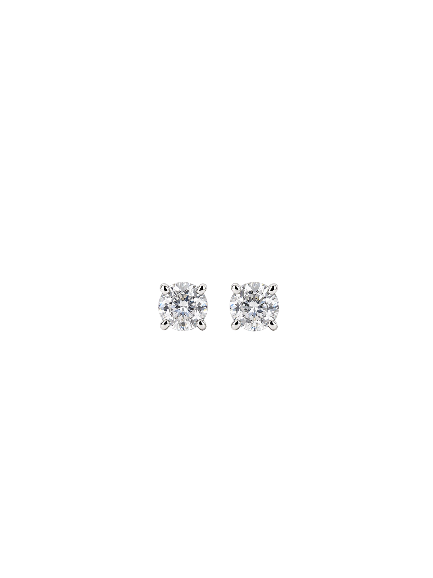 Ora Studs Siver 5mm with zirconia stone in 925 silver plated stainless steel