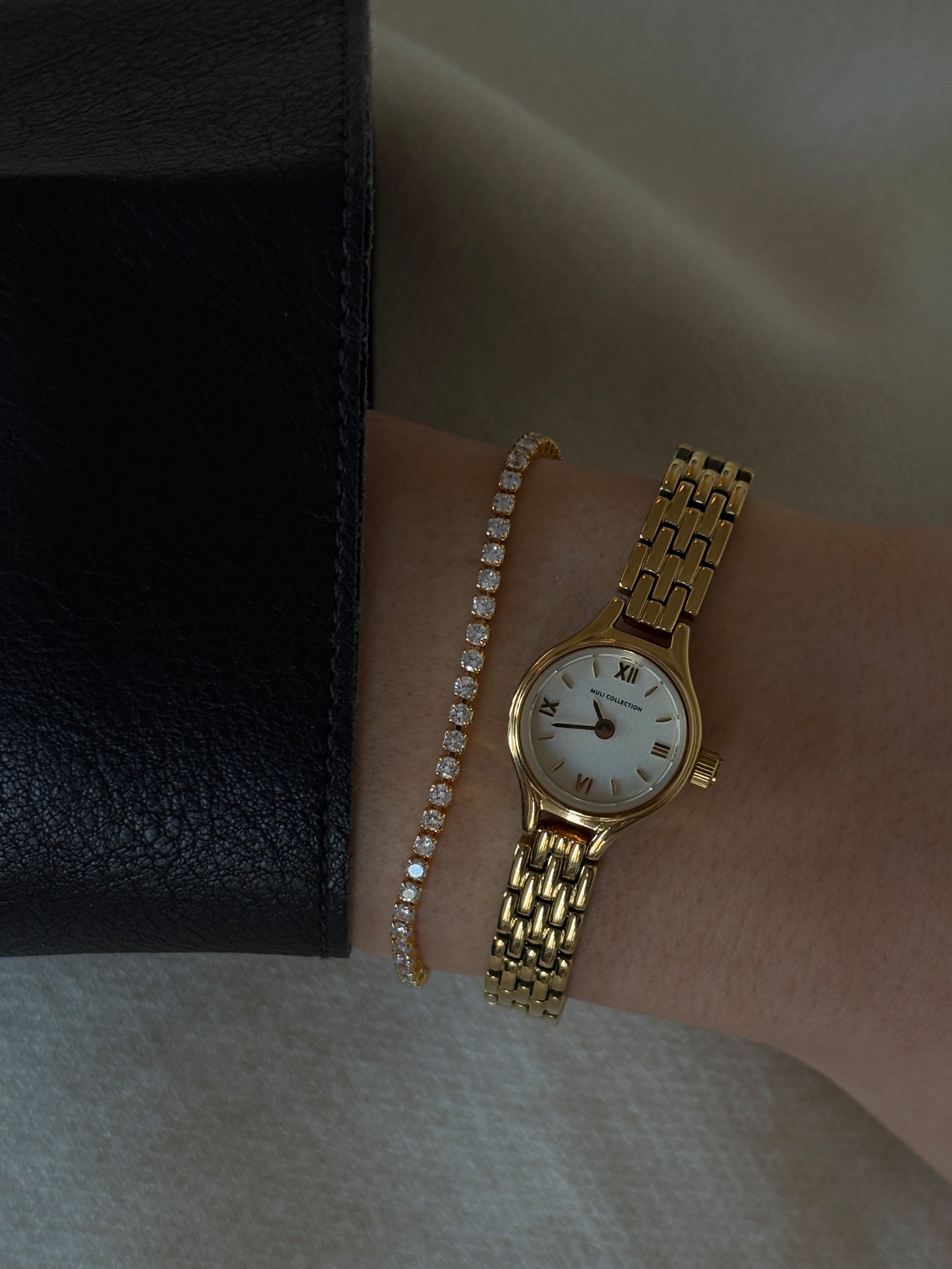 Petite Ronde Watch 24k gold high-quality 316L stainless steel