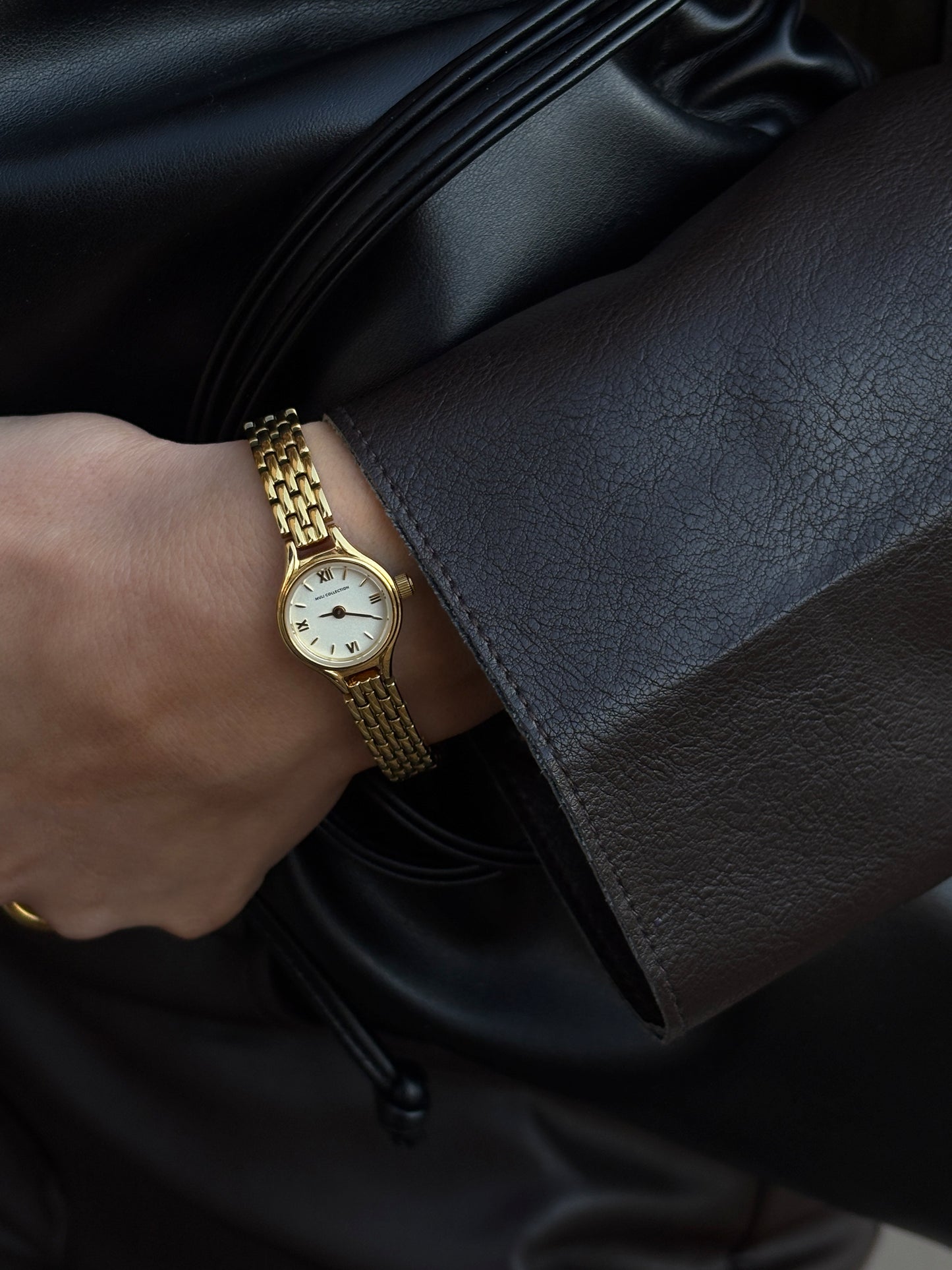 Petite Ronde Watch 24k gold high-quality 316L stainless steel