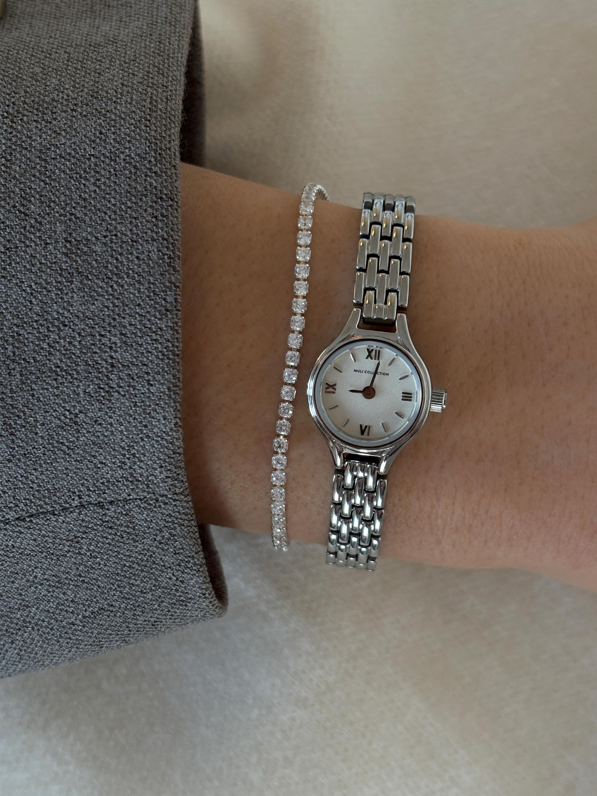 Petite Ronde Watch Silver high-quality 316L stainless steel