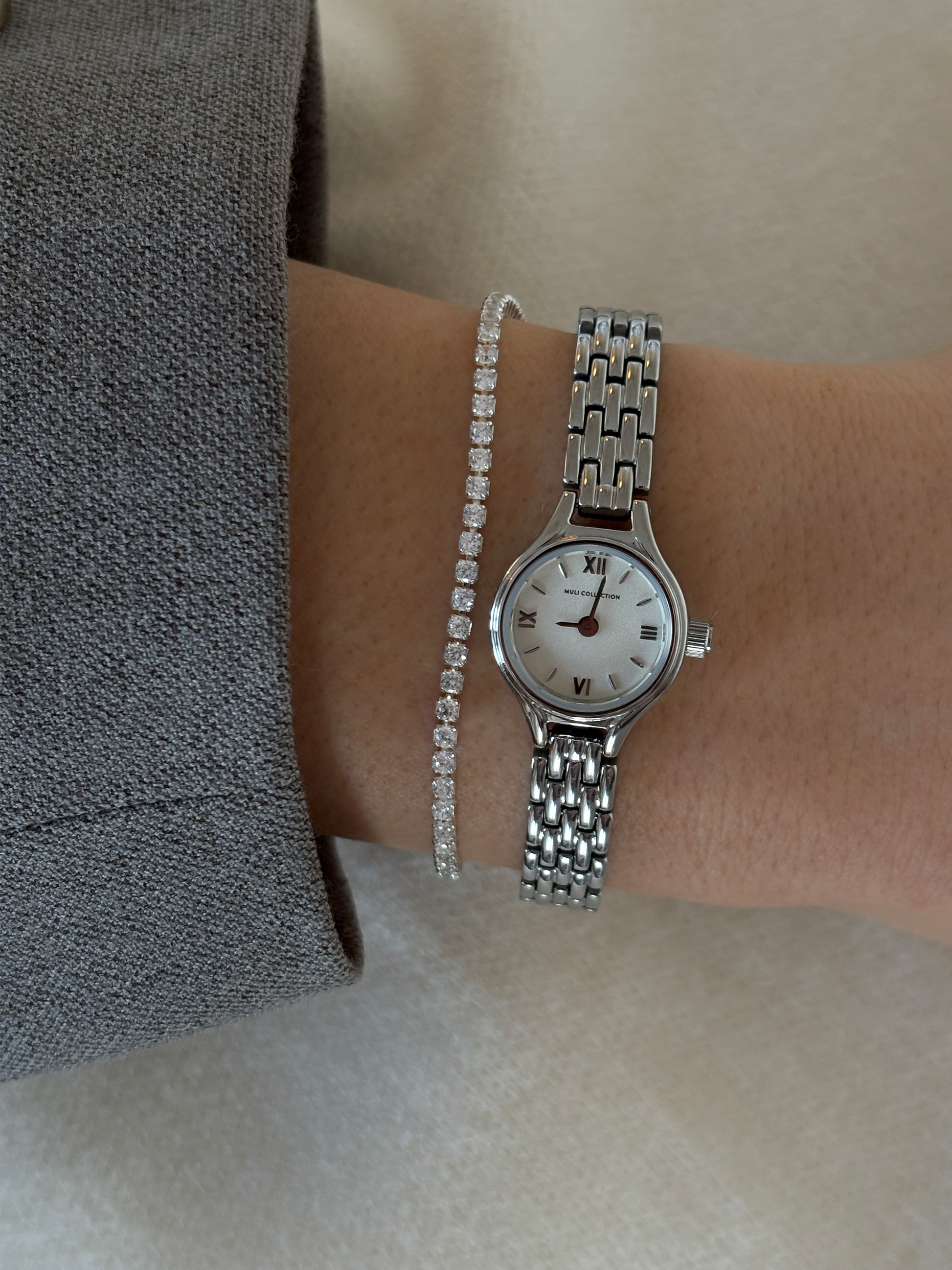 Petite Ronde Watch Silver high-quality 316L stainless steel