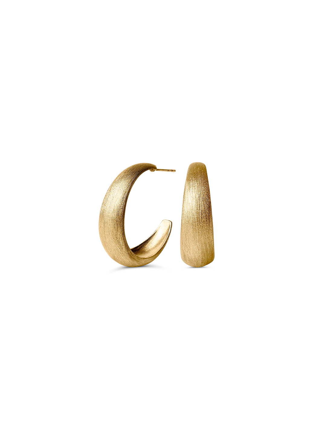 Sage Hoops Earrings by Felicia Wedin 18k gold plated brass 