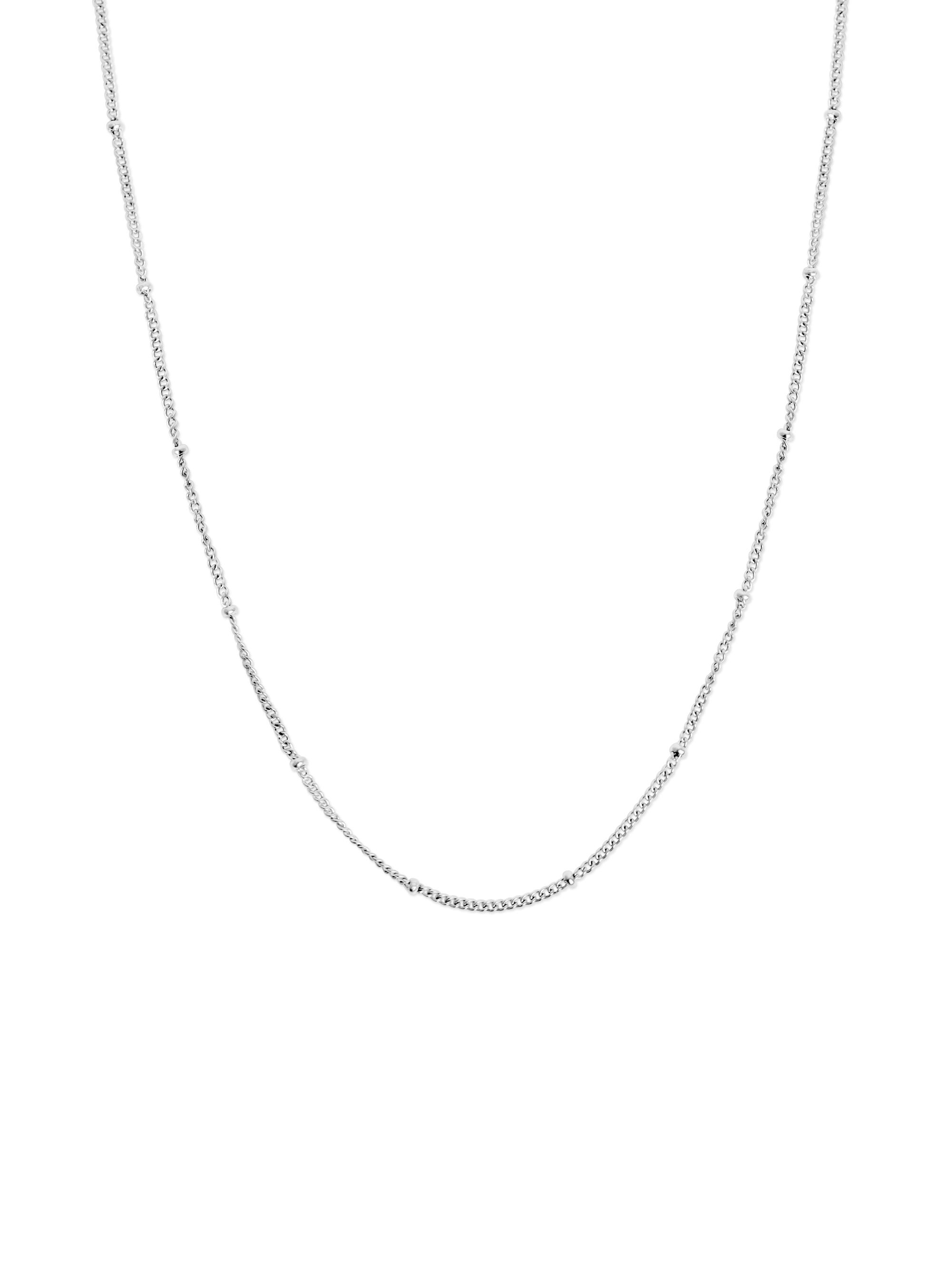 spheres necklace 925 silver plated stainless steel