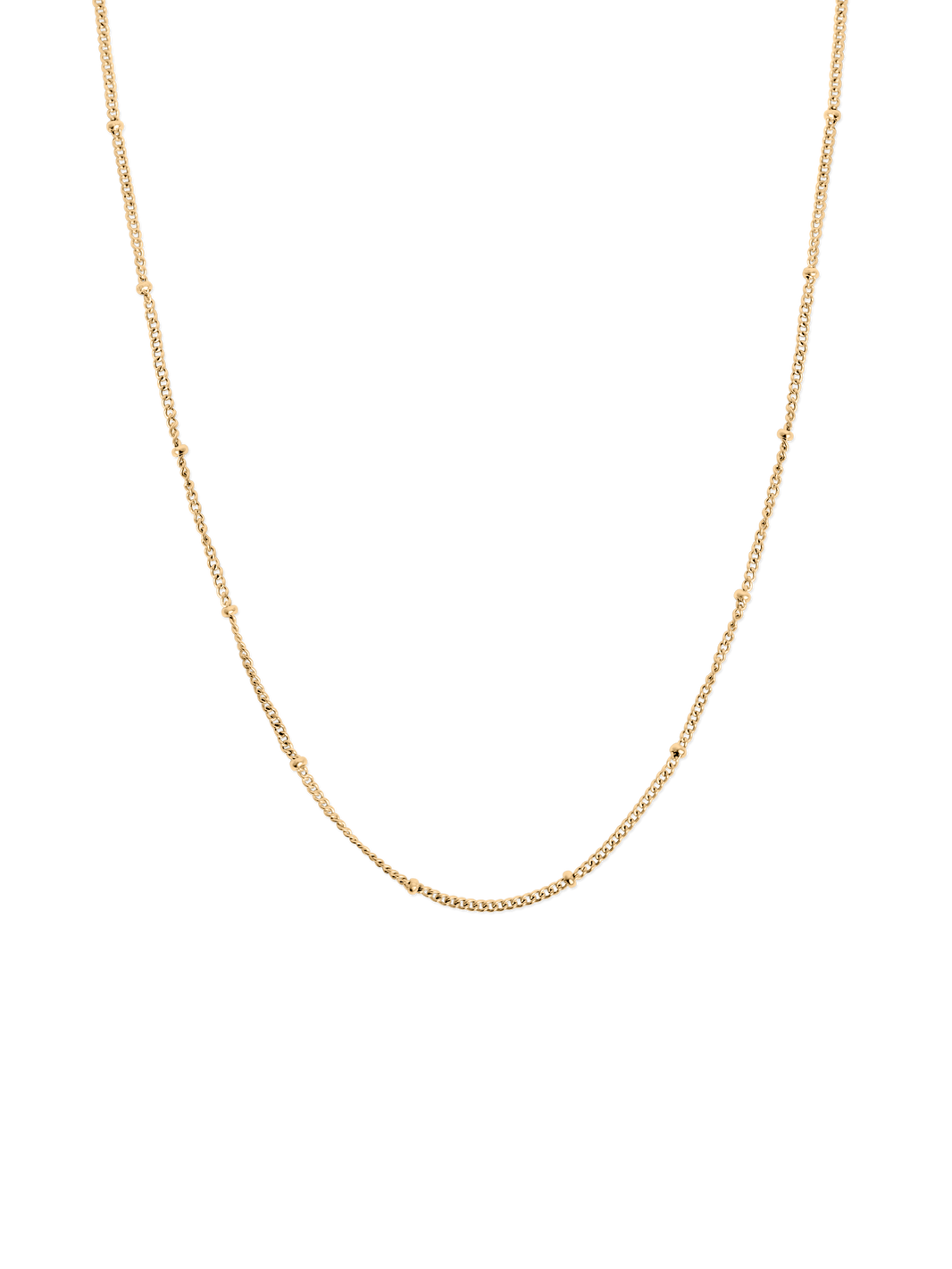 spheres necklace Waterproof 18k gold PVD plated steel