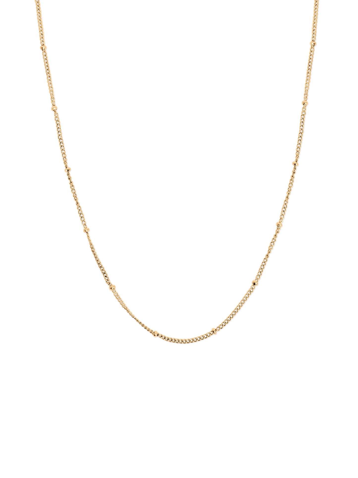 spheres necklace Waterproof 18k gold PVD plated steel