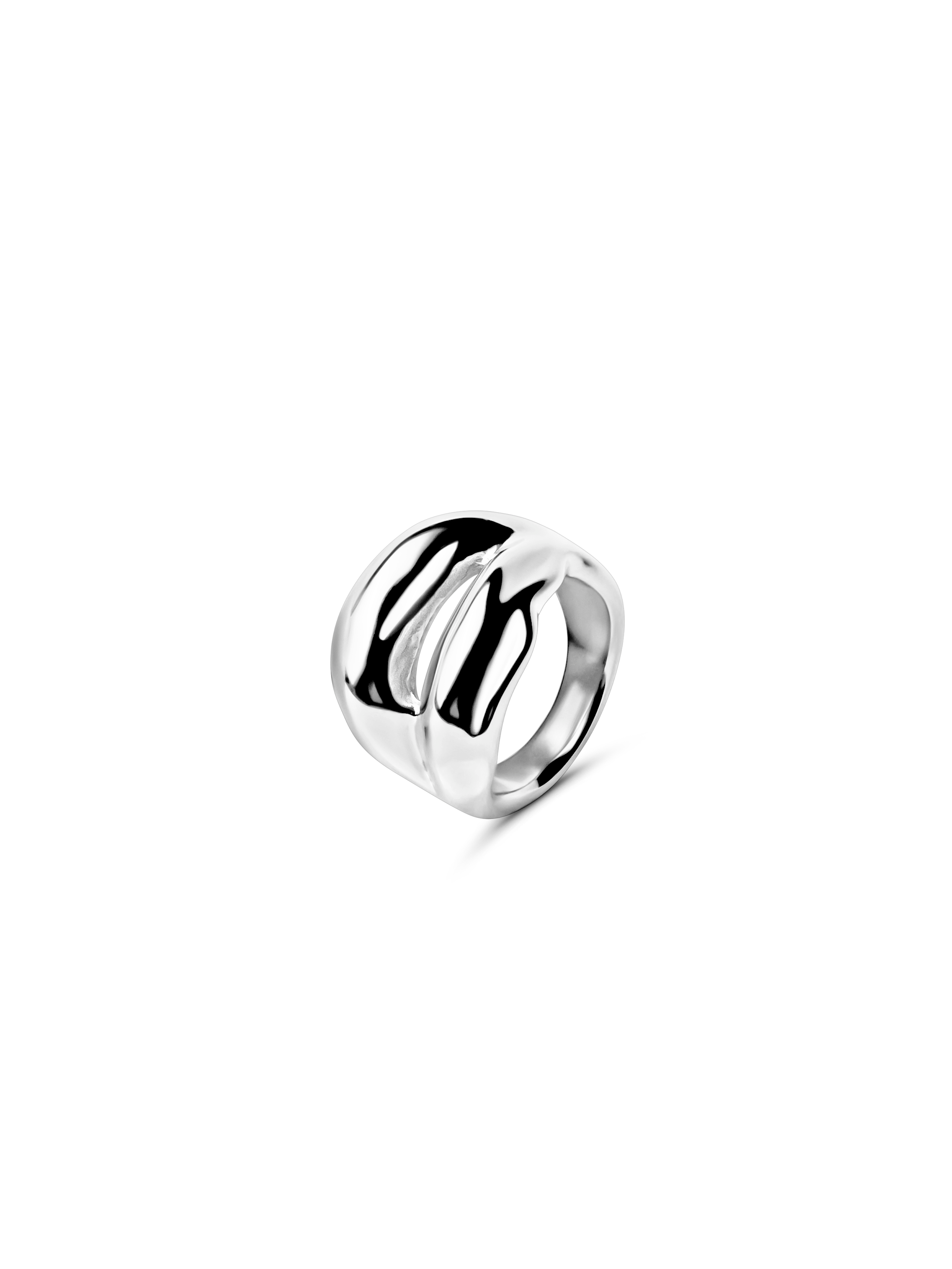 Terra Duo Ring Silver 925 silver plated steel