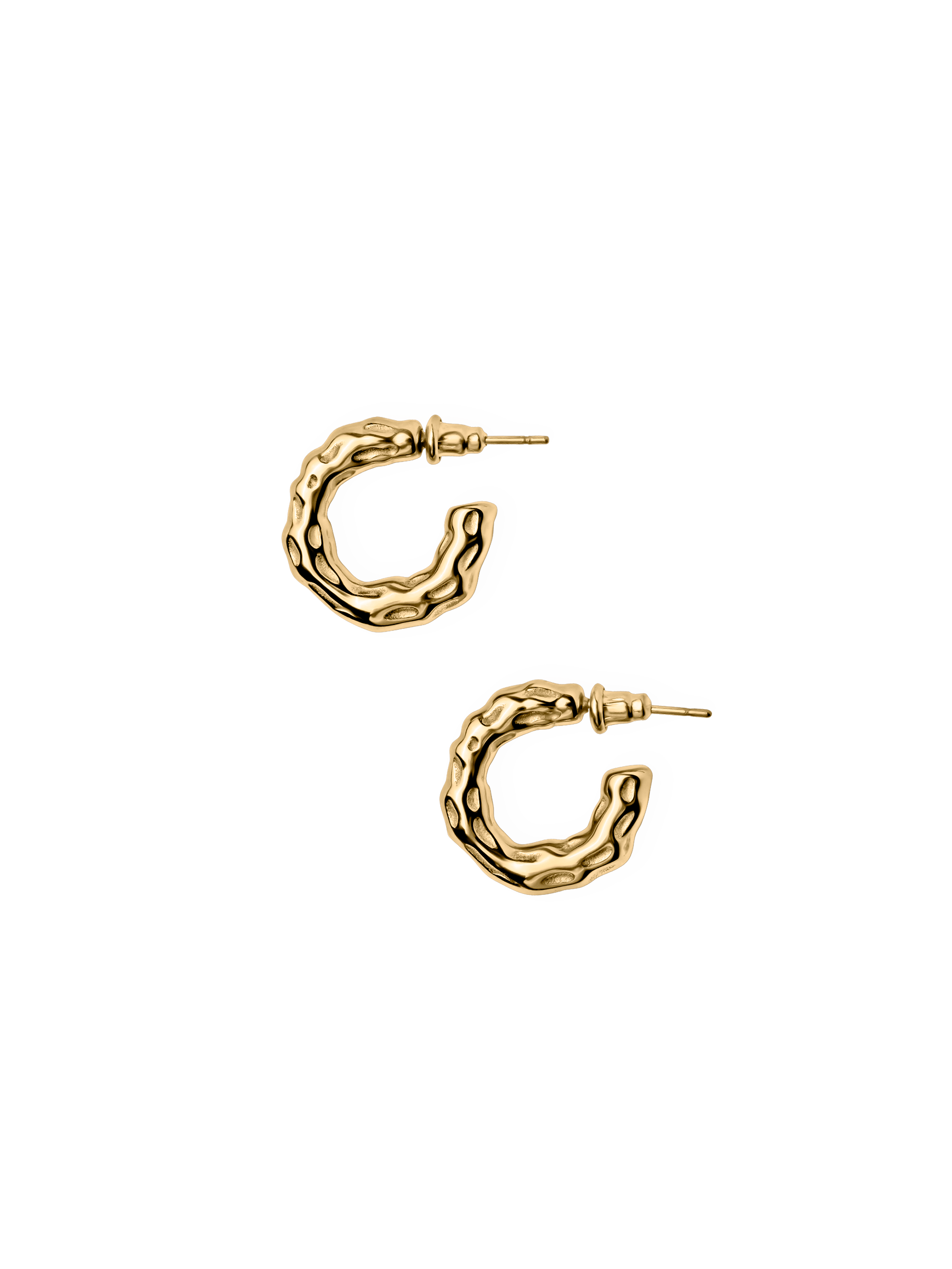 Terra Hoops waterproof 18k gold PVD plating