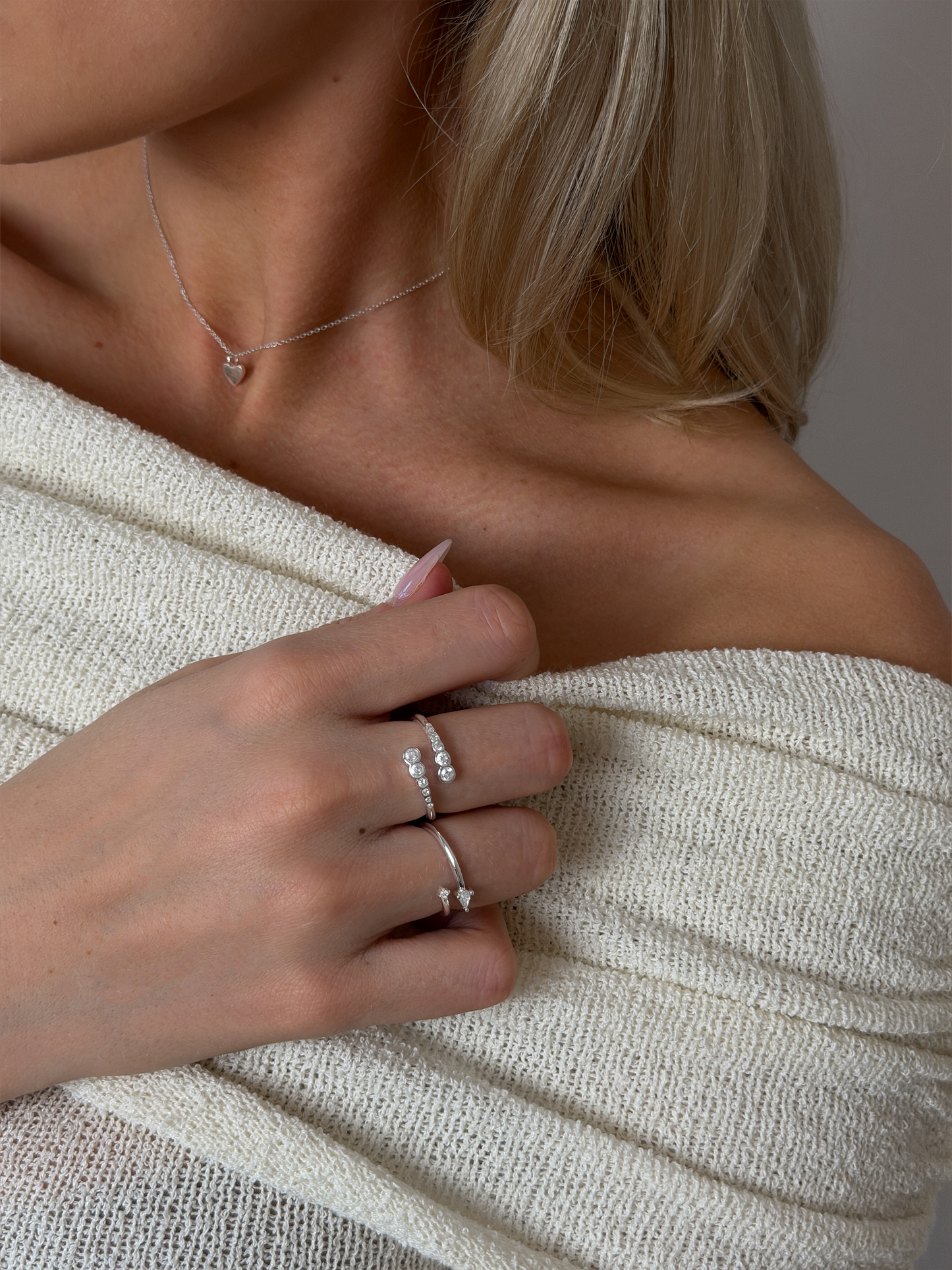 Adjustable Luminous Ring Silver