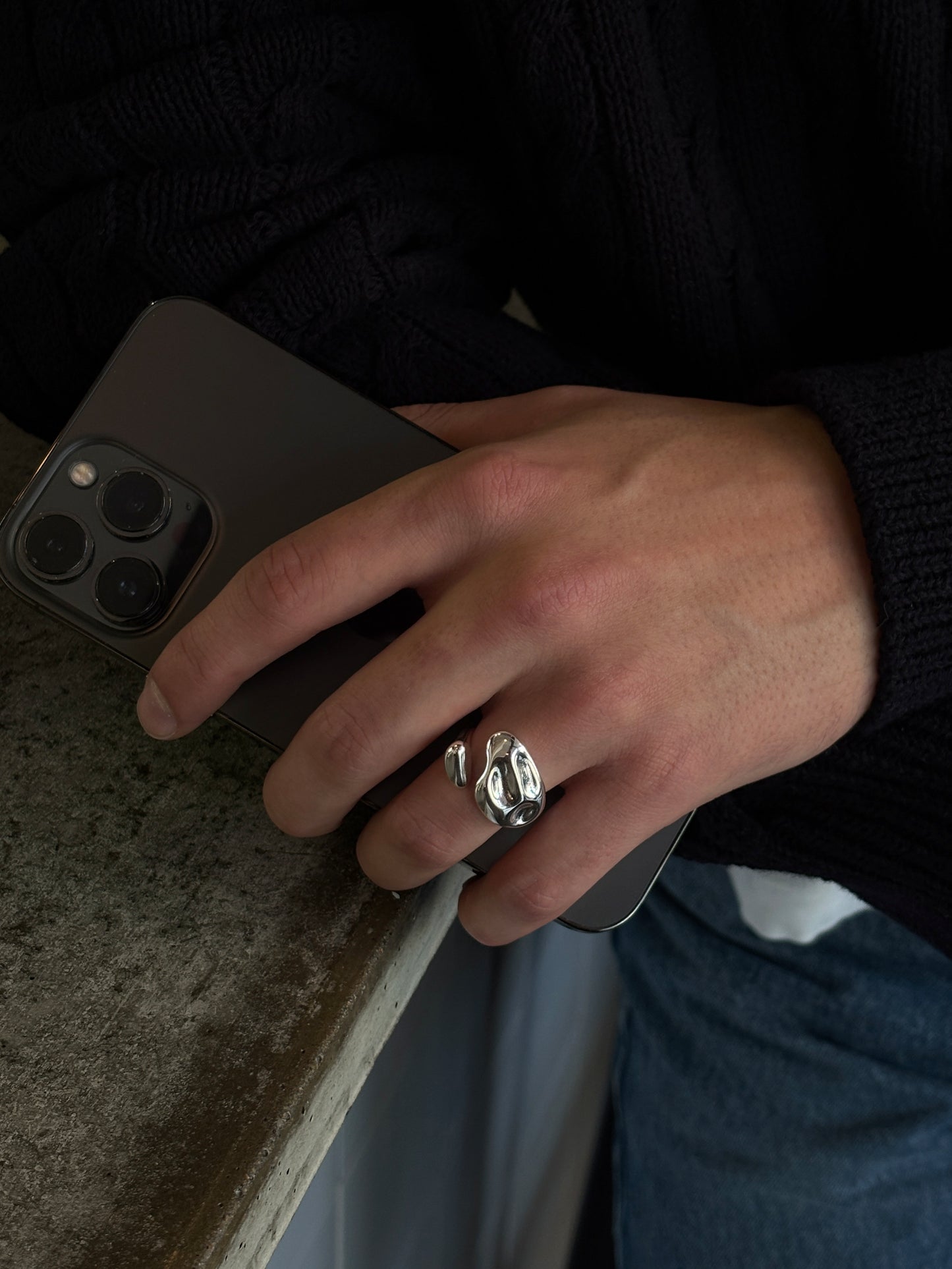 Adjustable Duo Ring Men