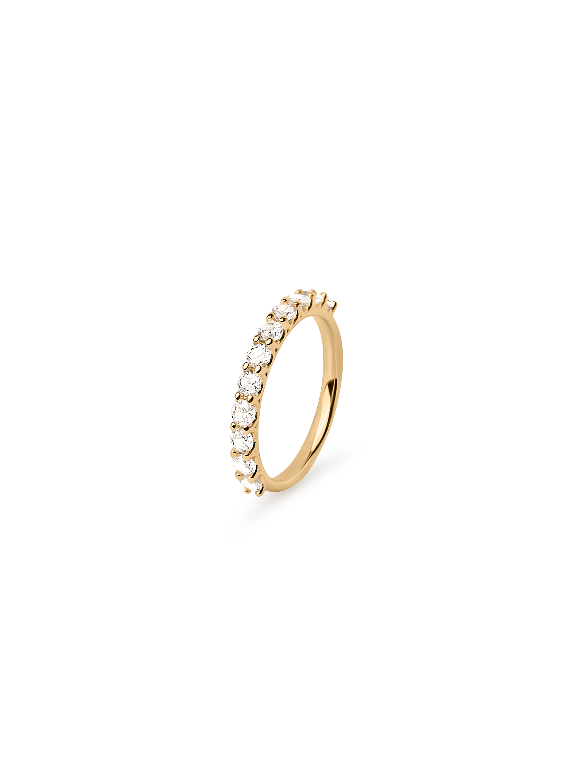 Amore Zirconia Ring 18k gold plated brass
