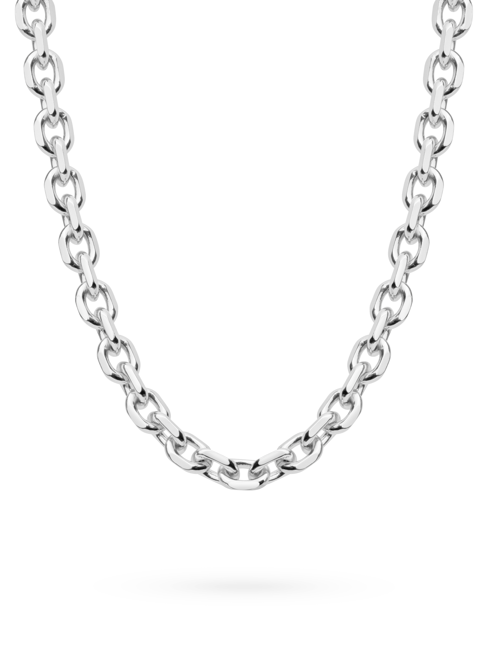 anchor chain necklace 925 sterling silver plated brass