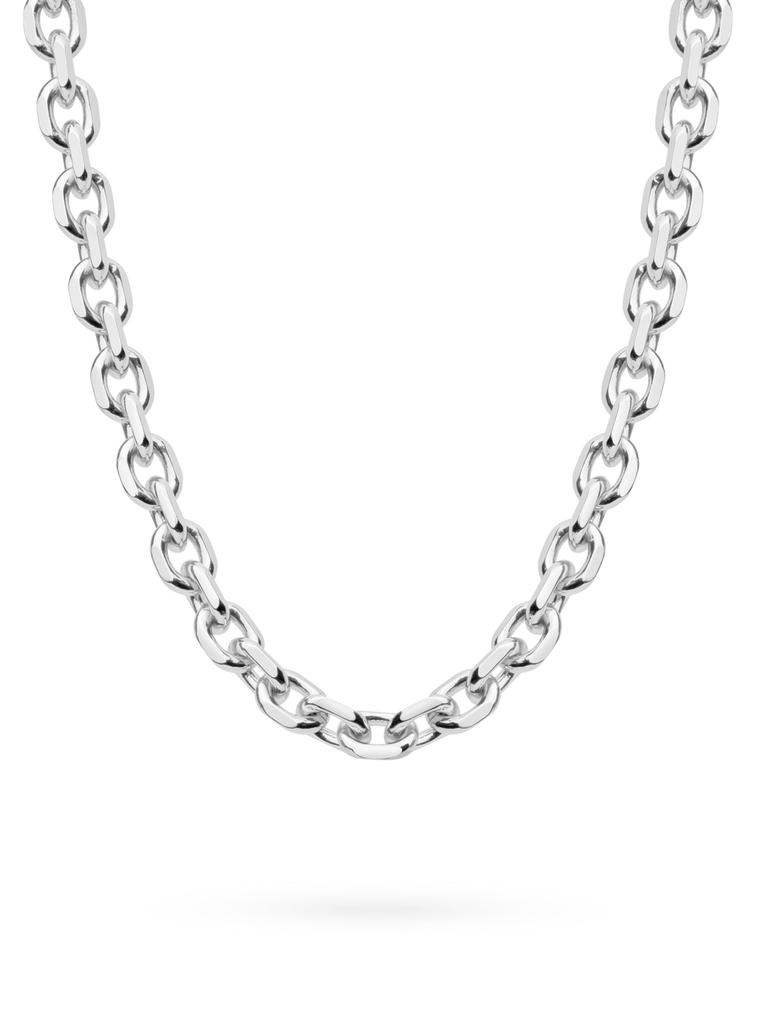 anchor chain necklace 925 sterling silver plated brass
