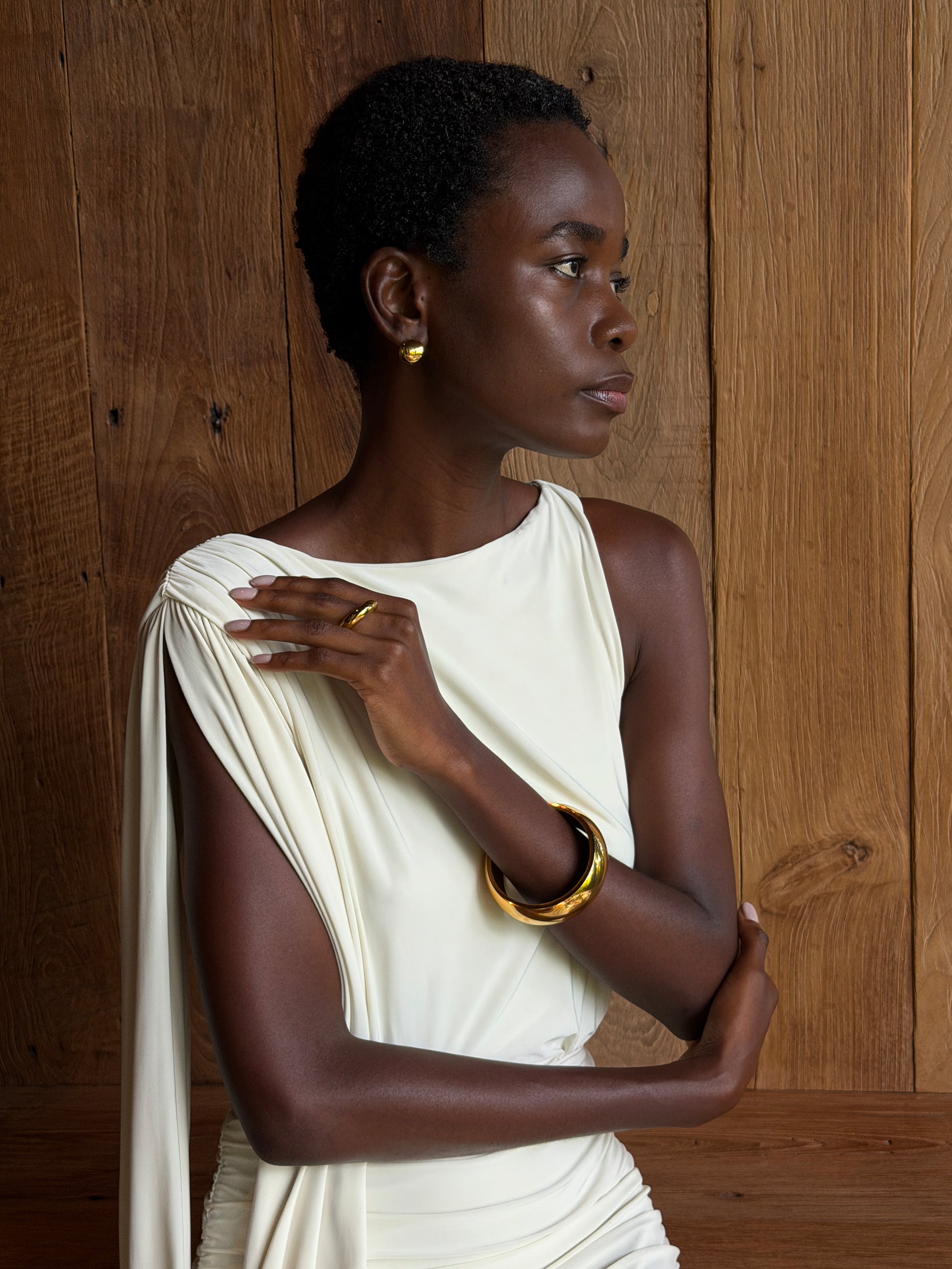 arc hoops Waterproof 18k gold PVD plated steel