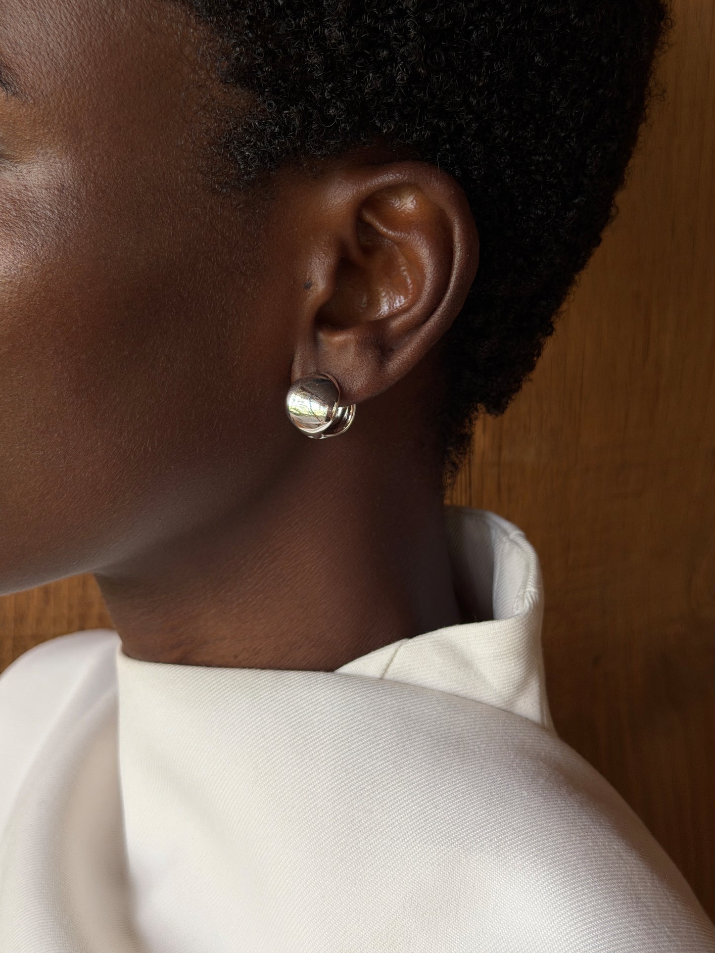 arc hoops 925 silver plated stainless steel