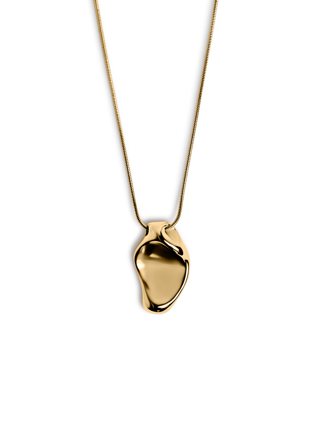 arc necklace Waterproof 18k gold PVD plated steel