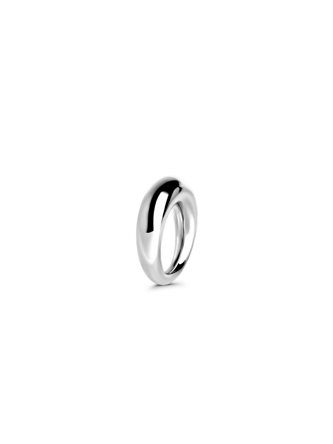 arc ring 925 silver plated stainless steel