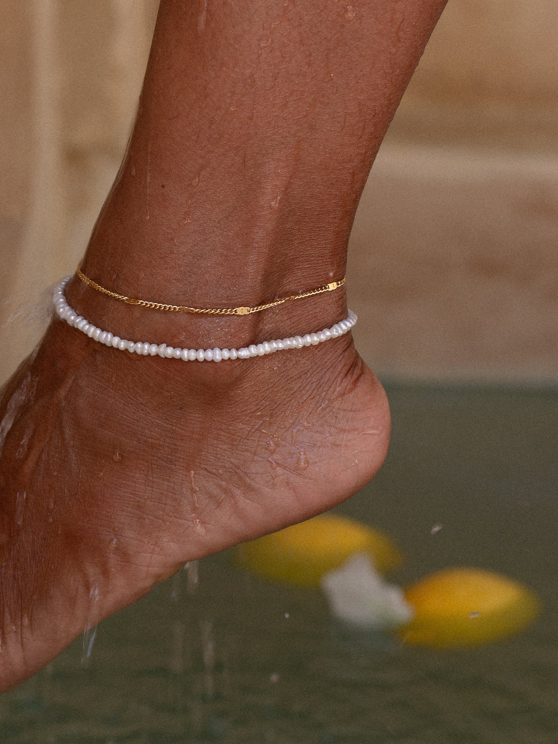 freshwater pearl anklet