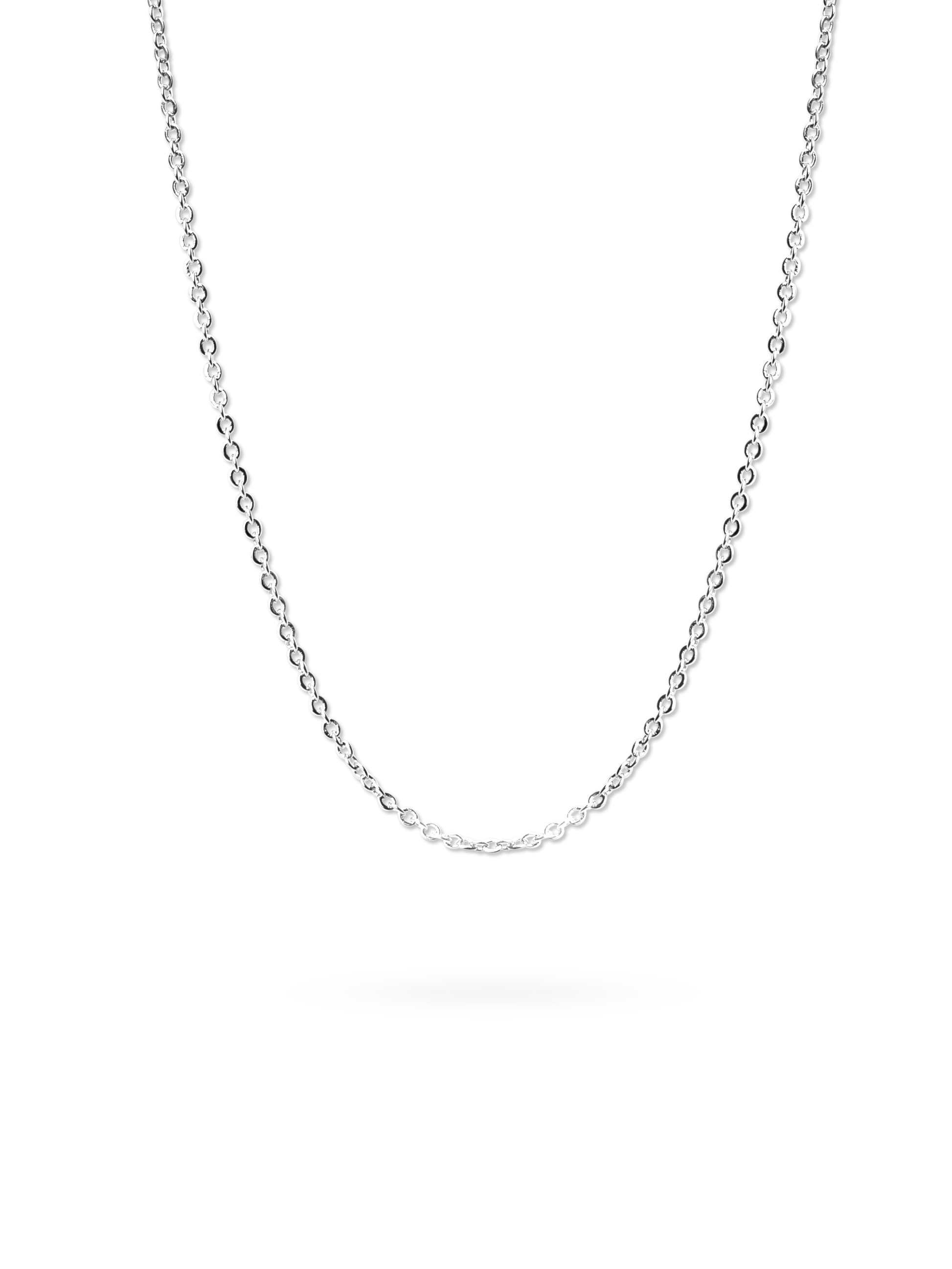 Belcher necklace made of 925 sterling silver plated brass