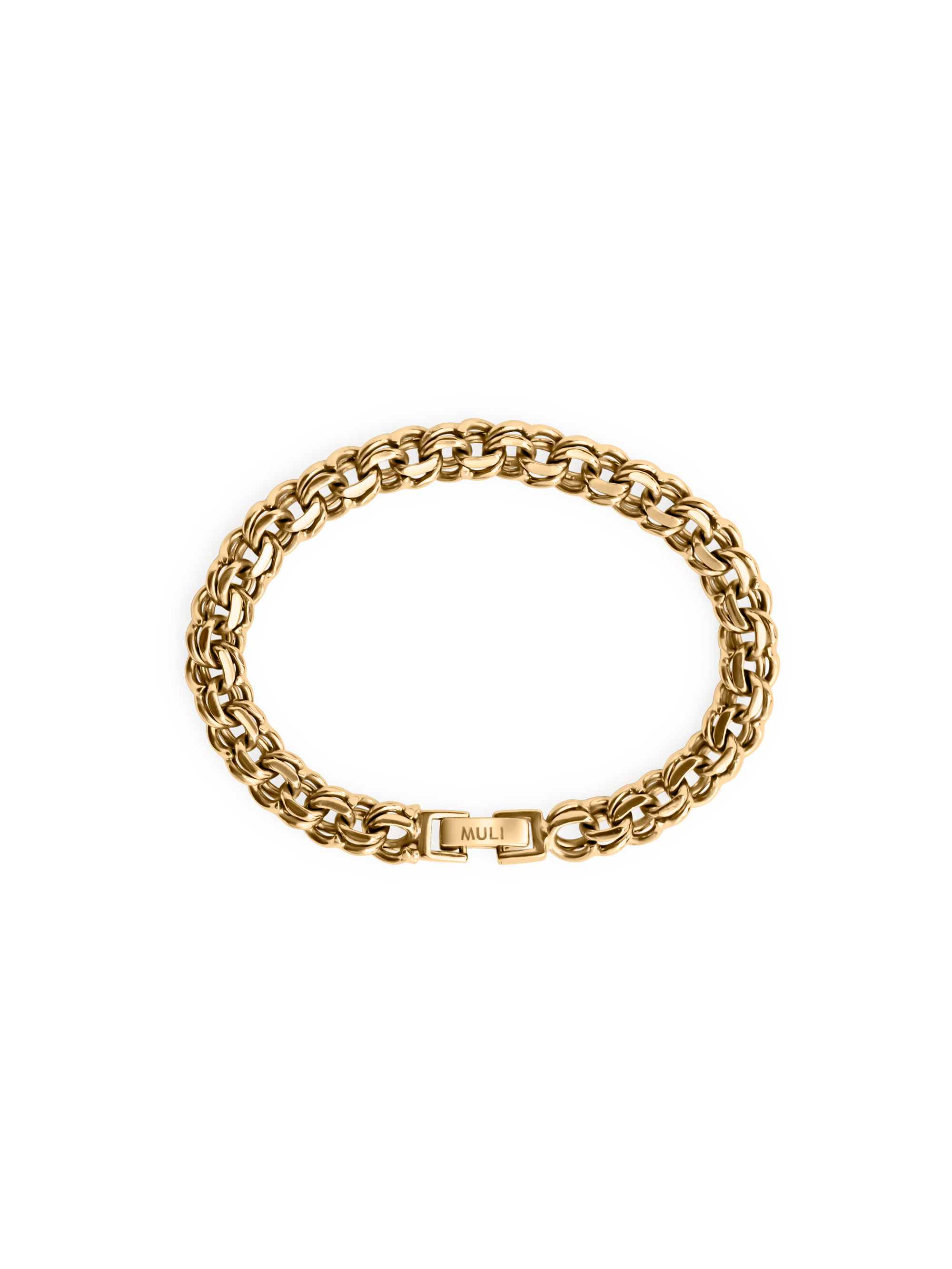 bishmarck bracelet waterproof 18k gold PVD plated steel