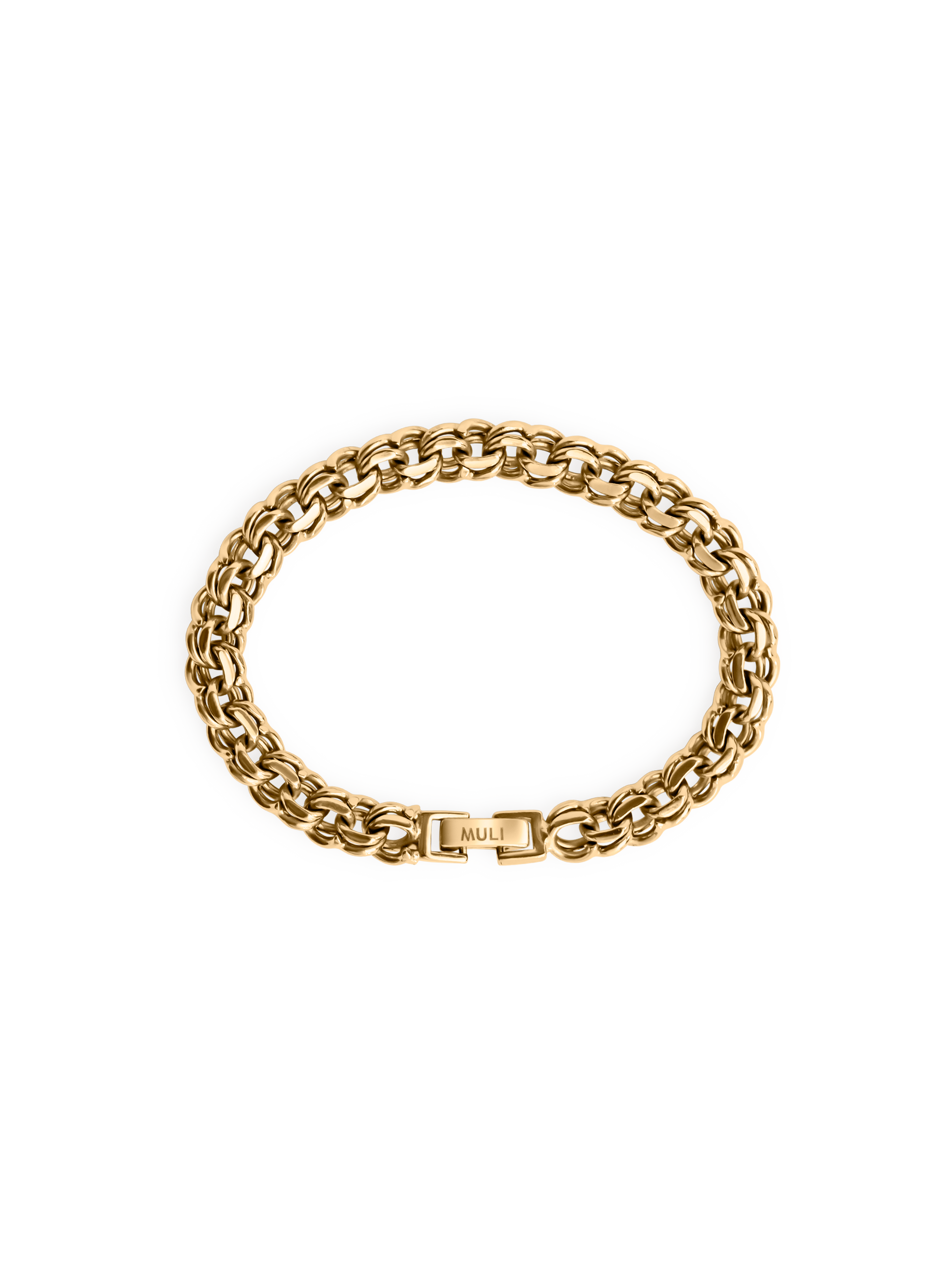 bishmarck bracelet waterproof 18k gold PVD plated steel
