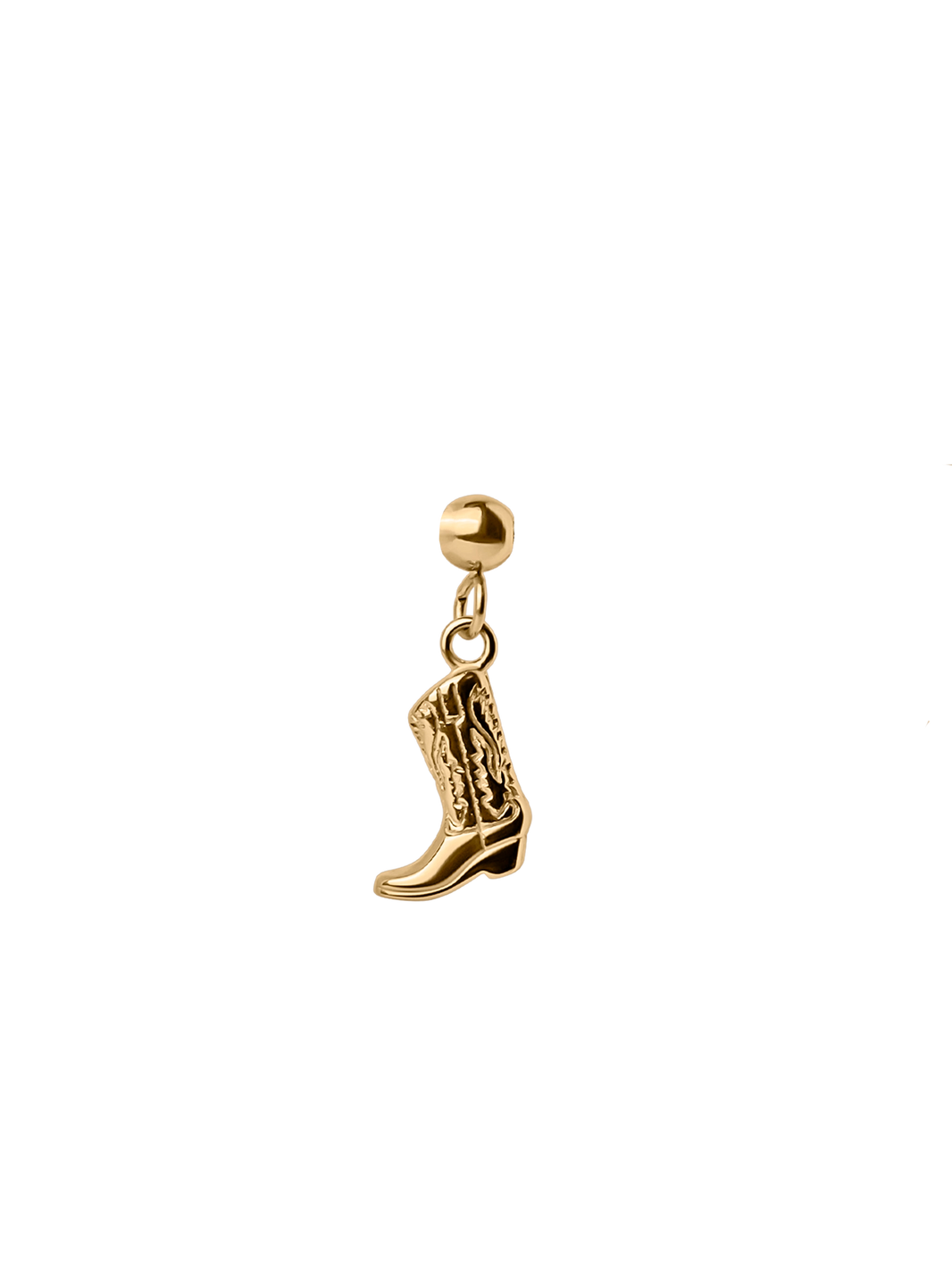 Boot Charm in waterproof 18K Gold PVD plating