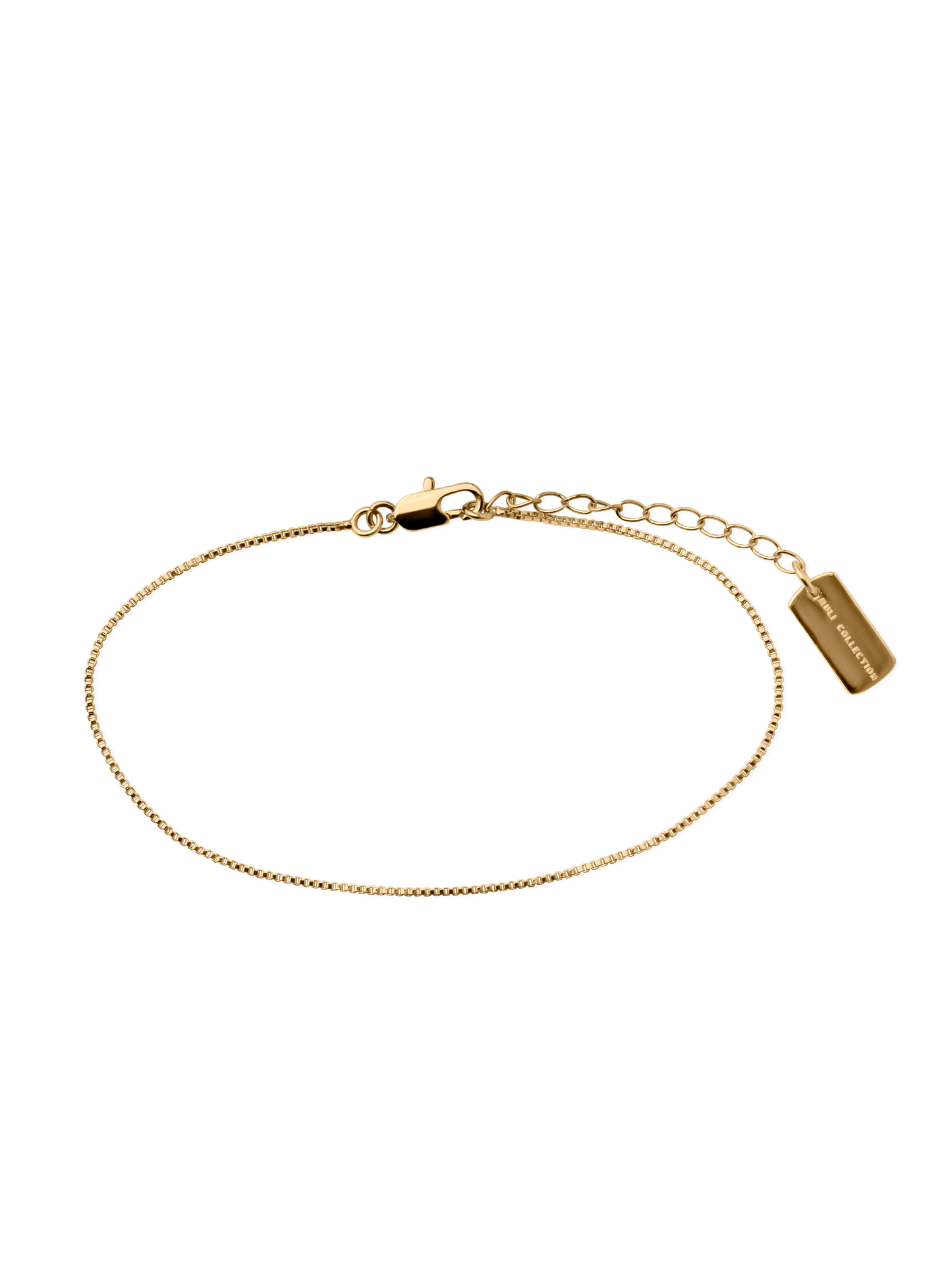 box chain anklet gold 