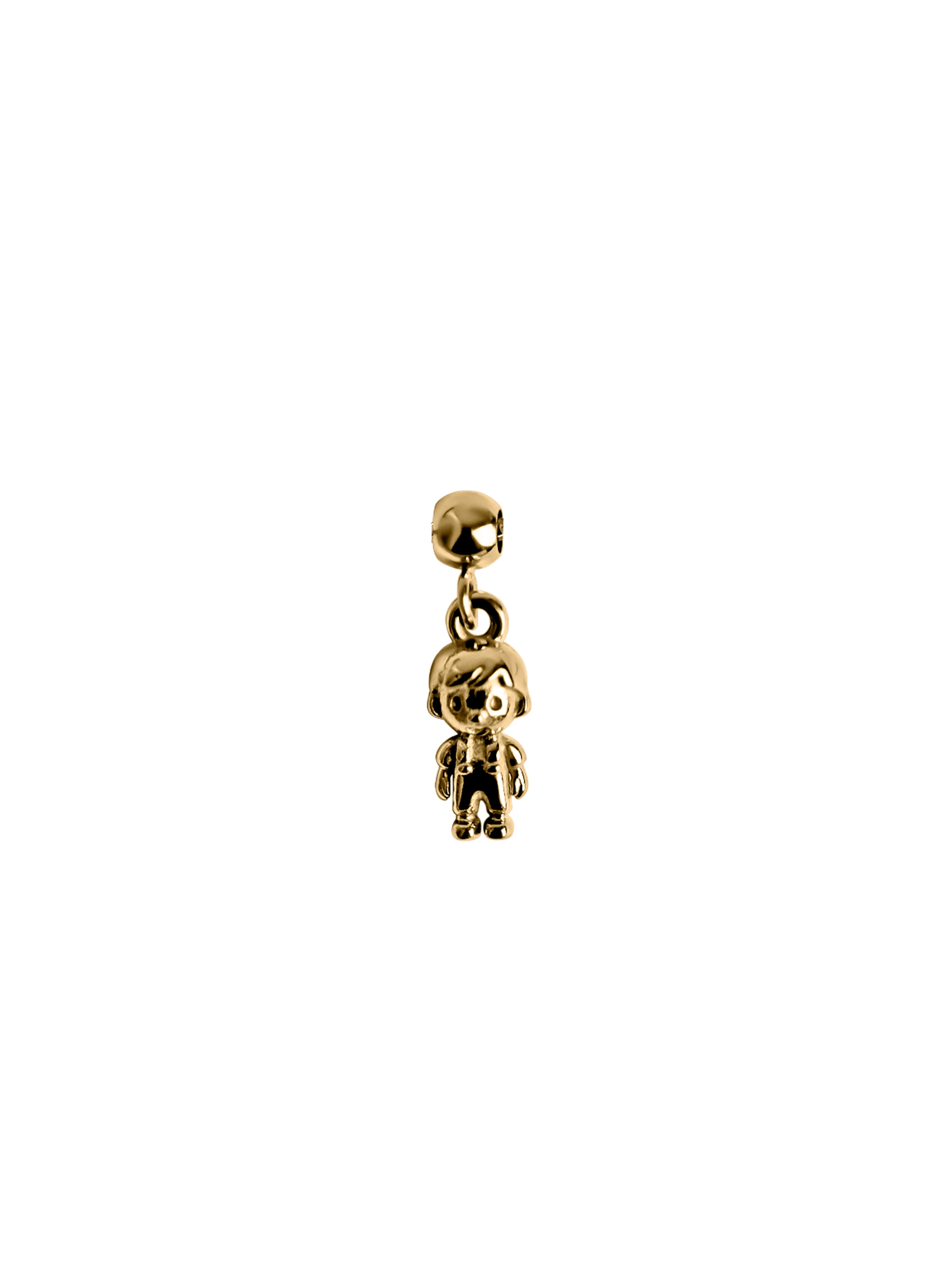 Boy child charm Waterproof 18k gold PVD plated steel