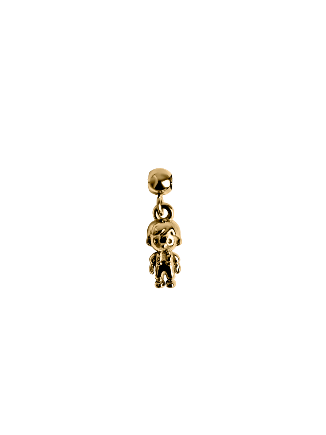 Boy child charm Waterproof 18k gold PVD plated steel